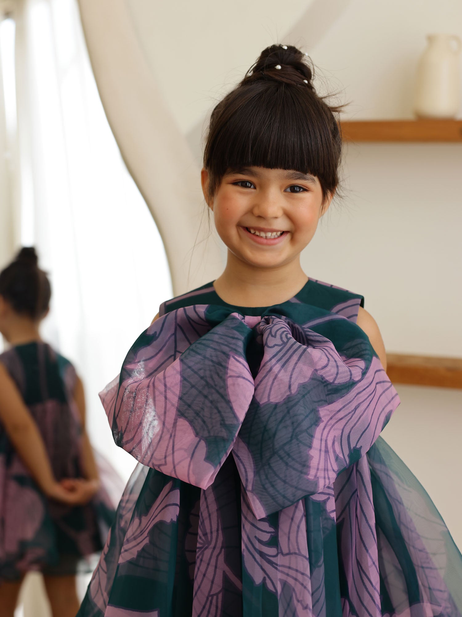 JANYAS CLOSET Tinker Twirly Bow Party Dress