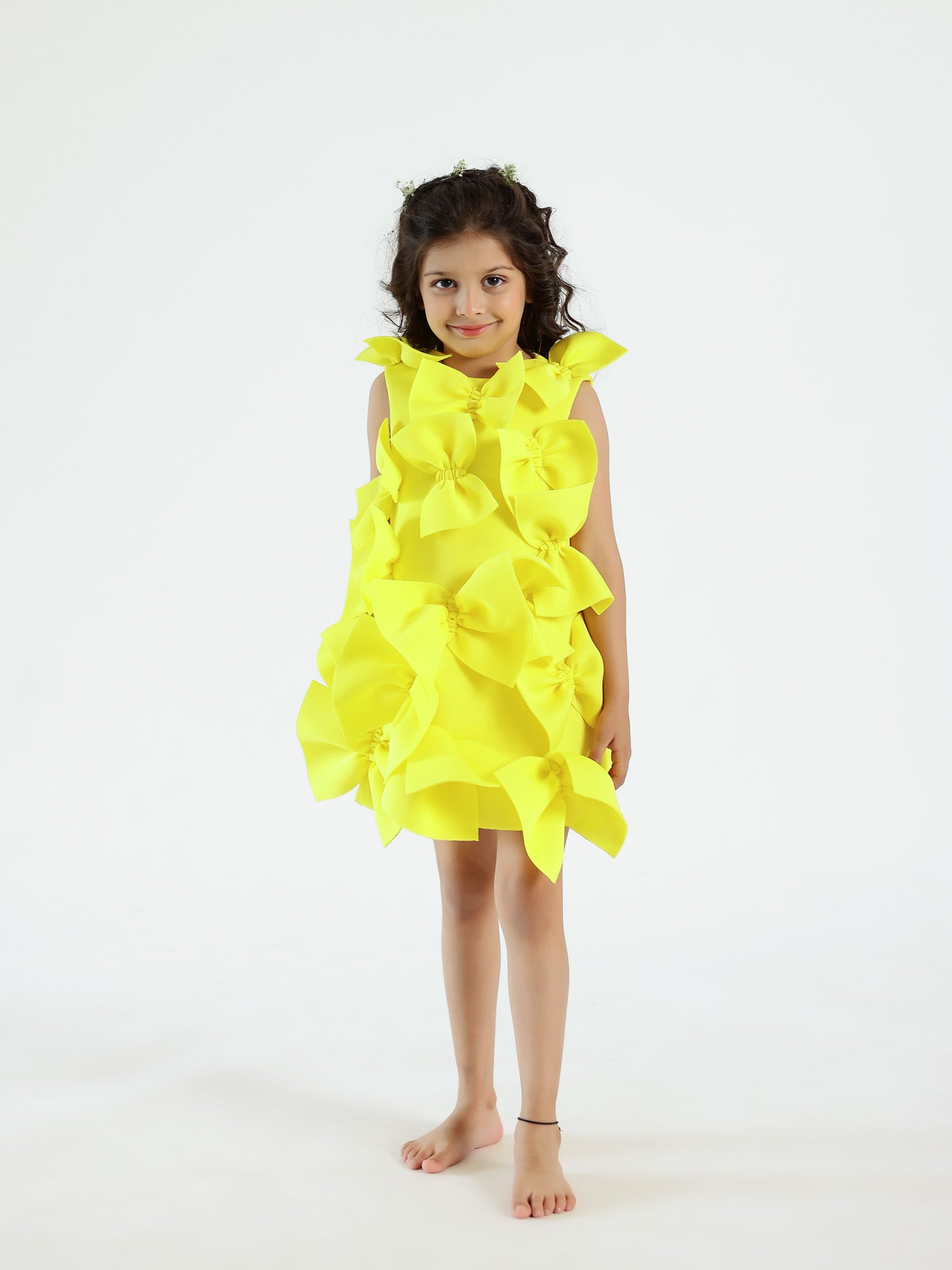 Janyas Closet: Belle Yellow Neoprene Bow Dress