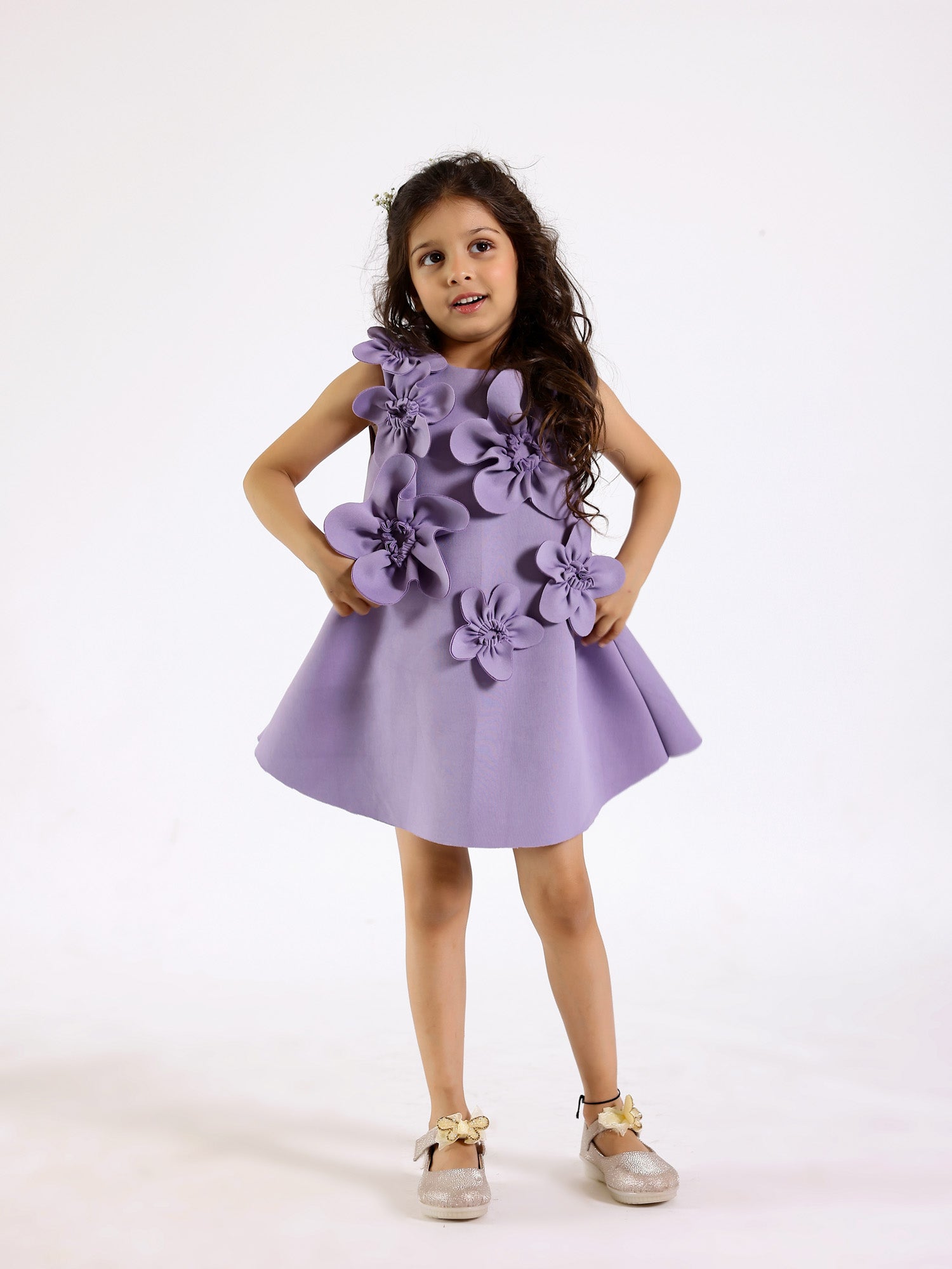Janya's Closet: Aster A-Line Lavender Neoprene Dress
