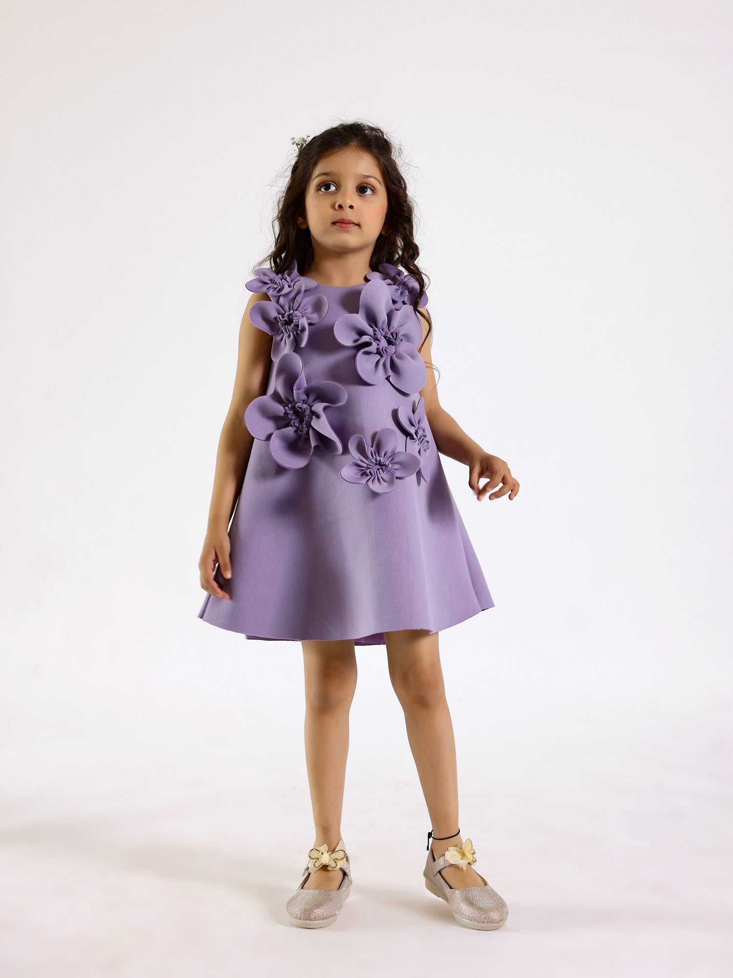 Janya's Closet: Aster A-Line Lavender Neoprene Dress