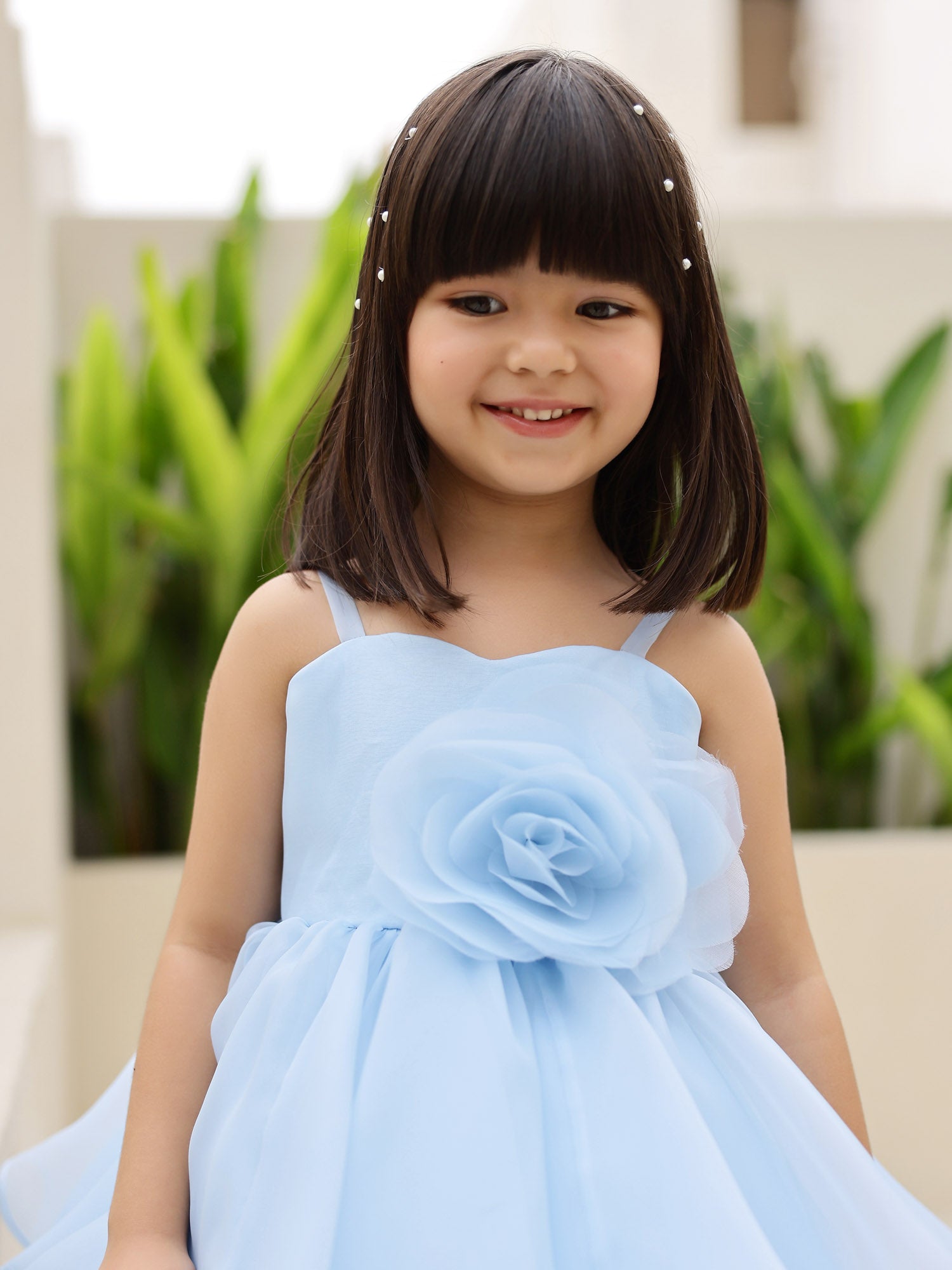 Sample Janyas Closet Elsa Blue Convertible Hankie Dress