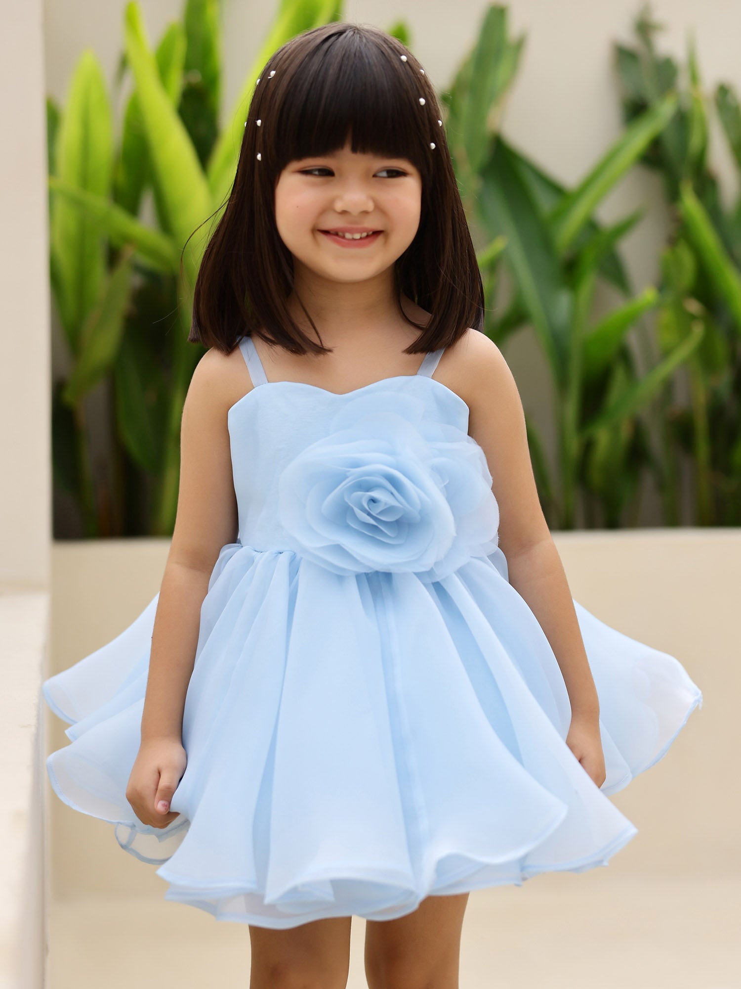 Sample Janyas Closet Elsa Blue Convertible Hankie Dress