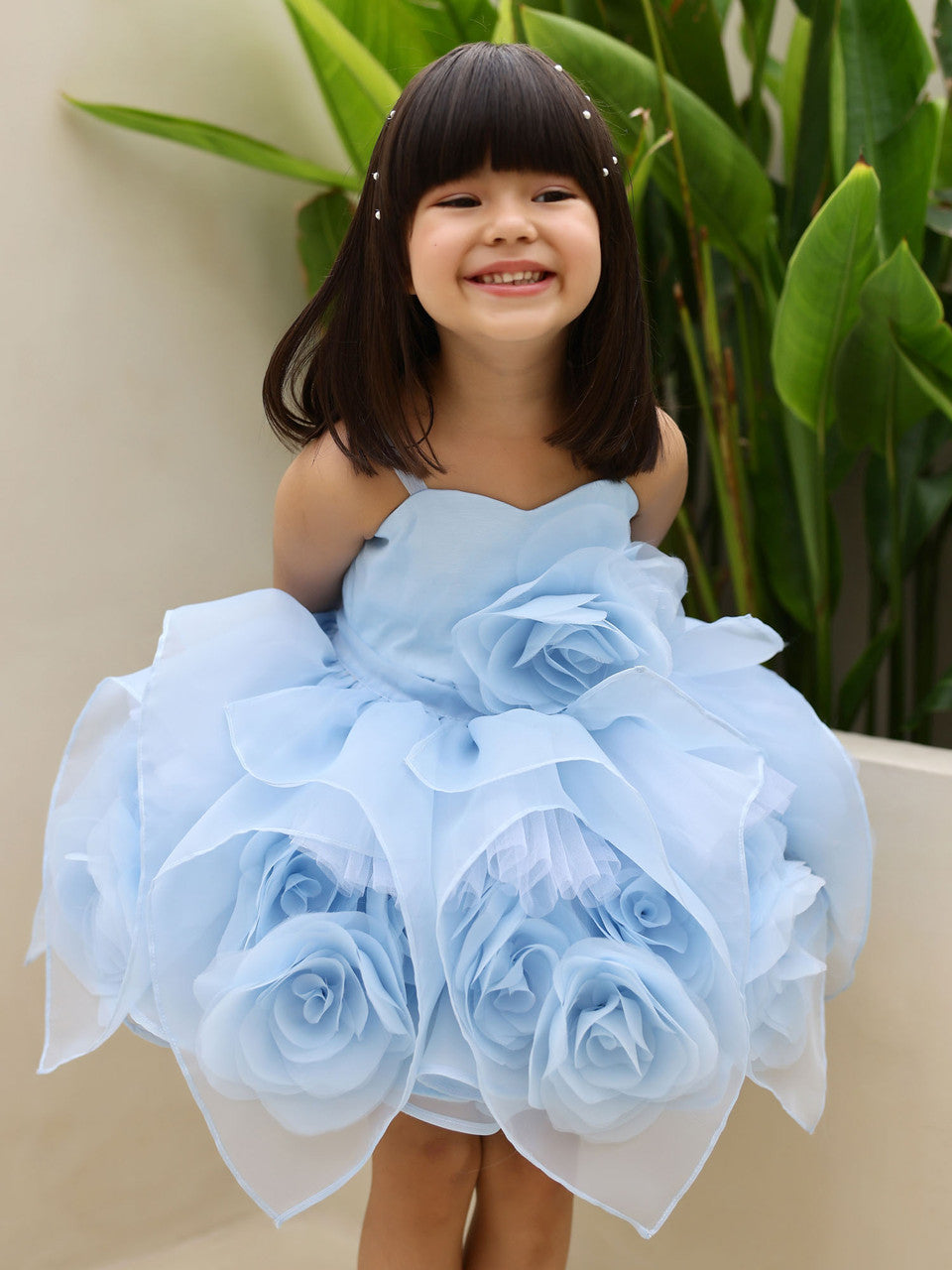 Janyas Closet Elsa Blue Attached Hankie Dress