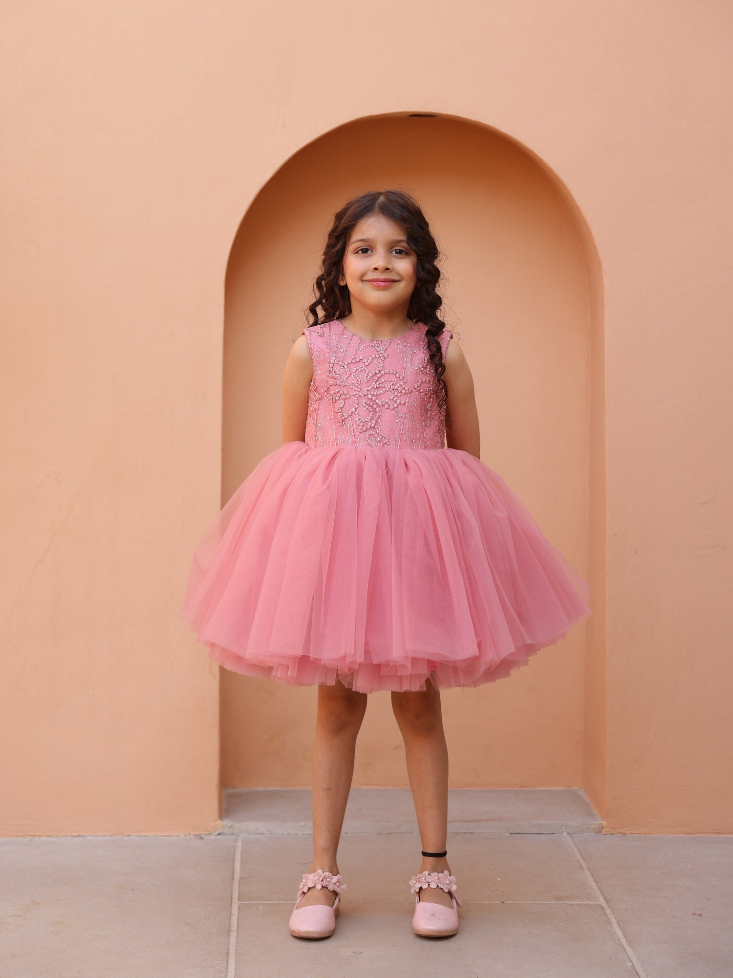 JANYAS CLOSET: Elara's Twirl Mauve Convertible Flair Dress