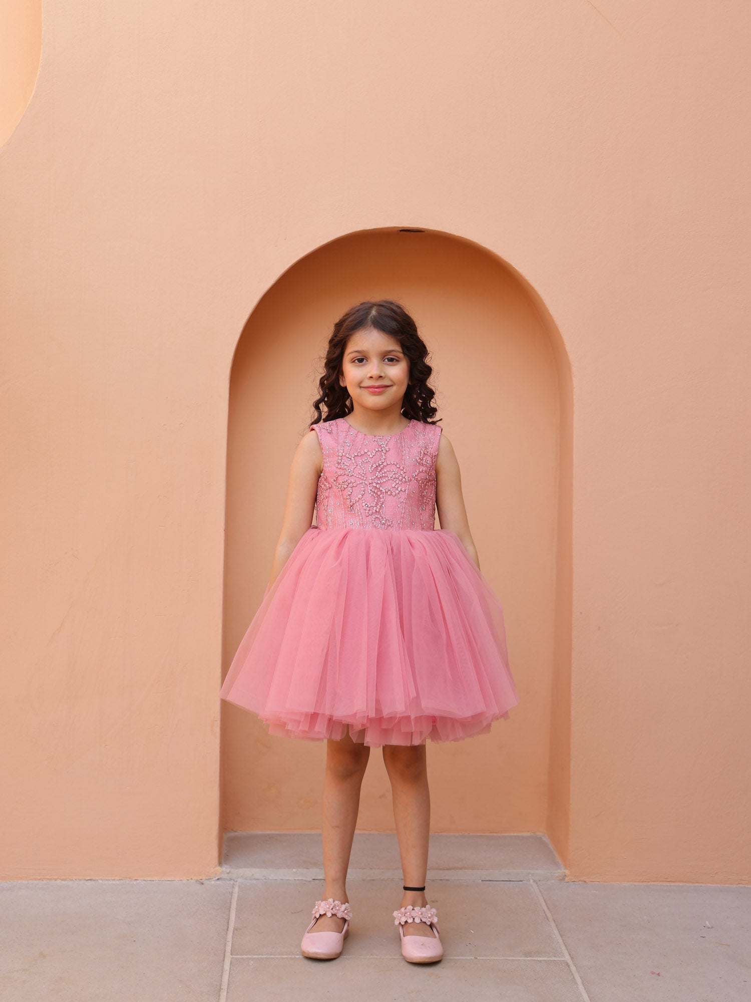JANYAS CLOSET Mauve Magic Dress with Bow