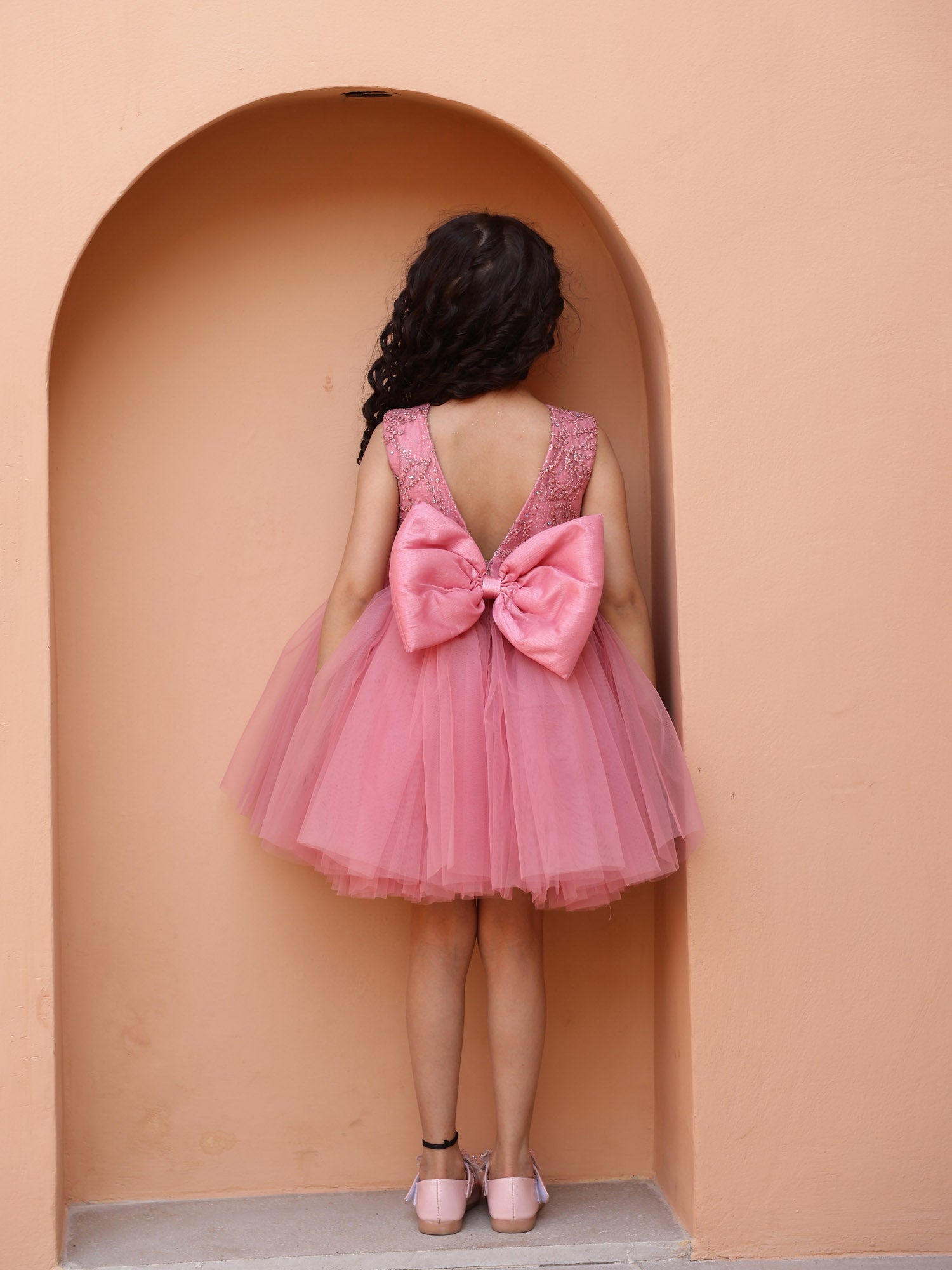 JANYAS CLOSET: Elara's Twirl  Mauve Convertible Flair Dress