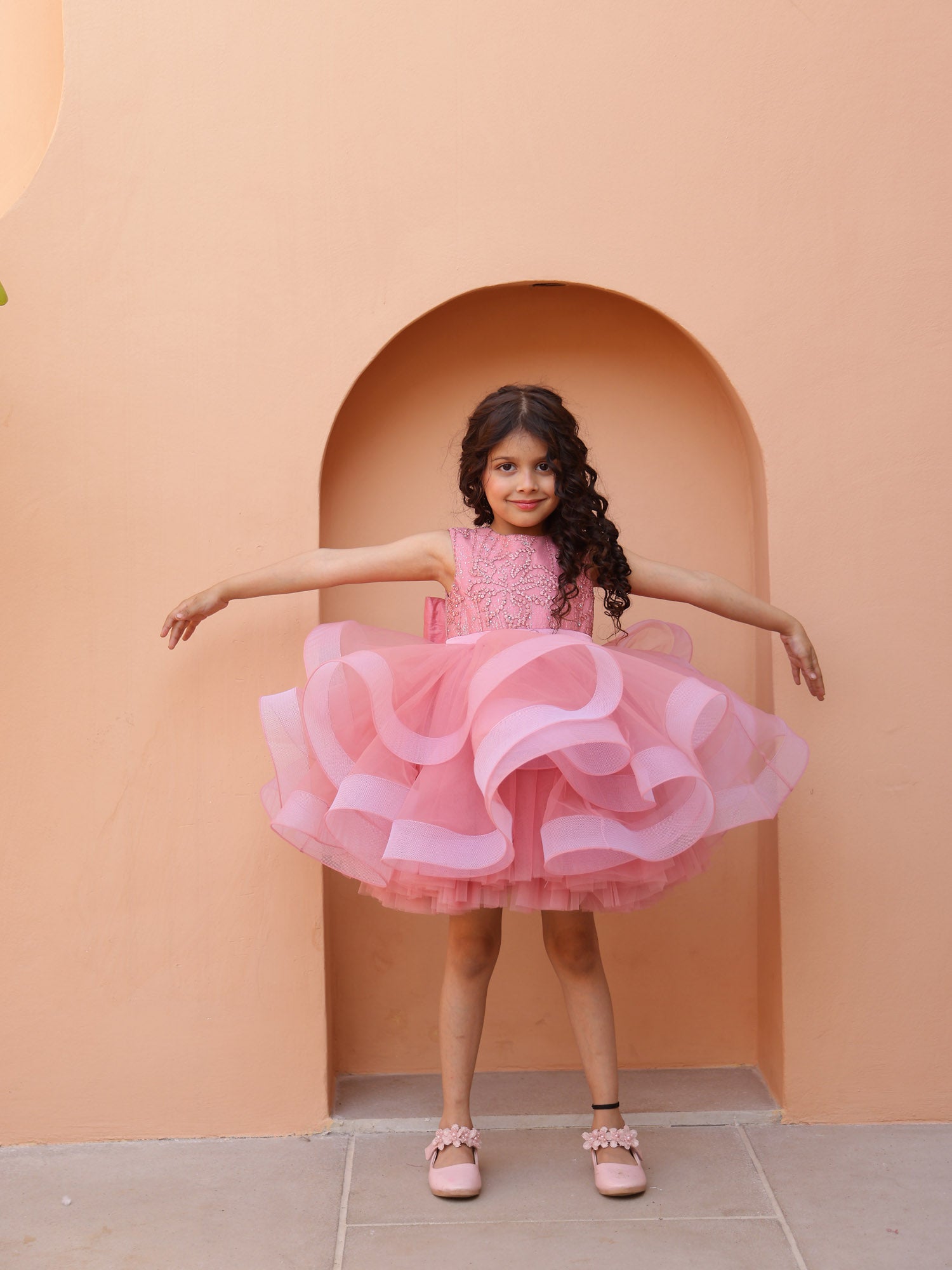 JANYAS CLOSET: Elara's Twirl  Mauve Convertible Flair Dress