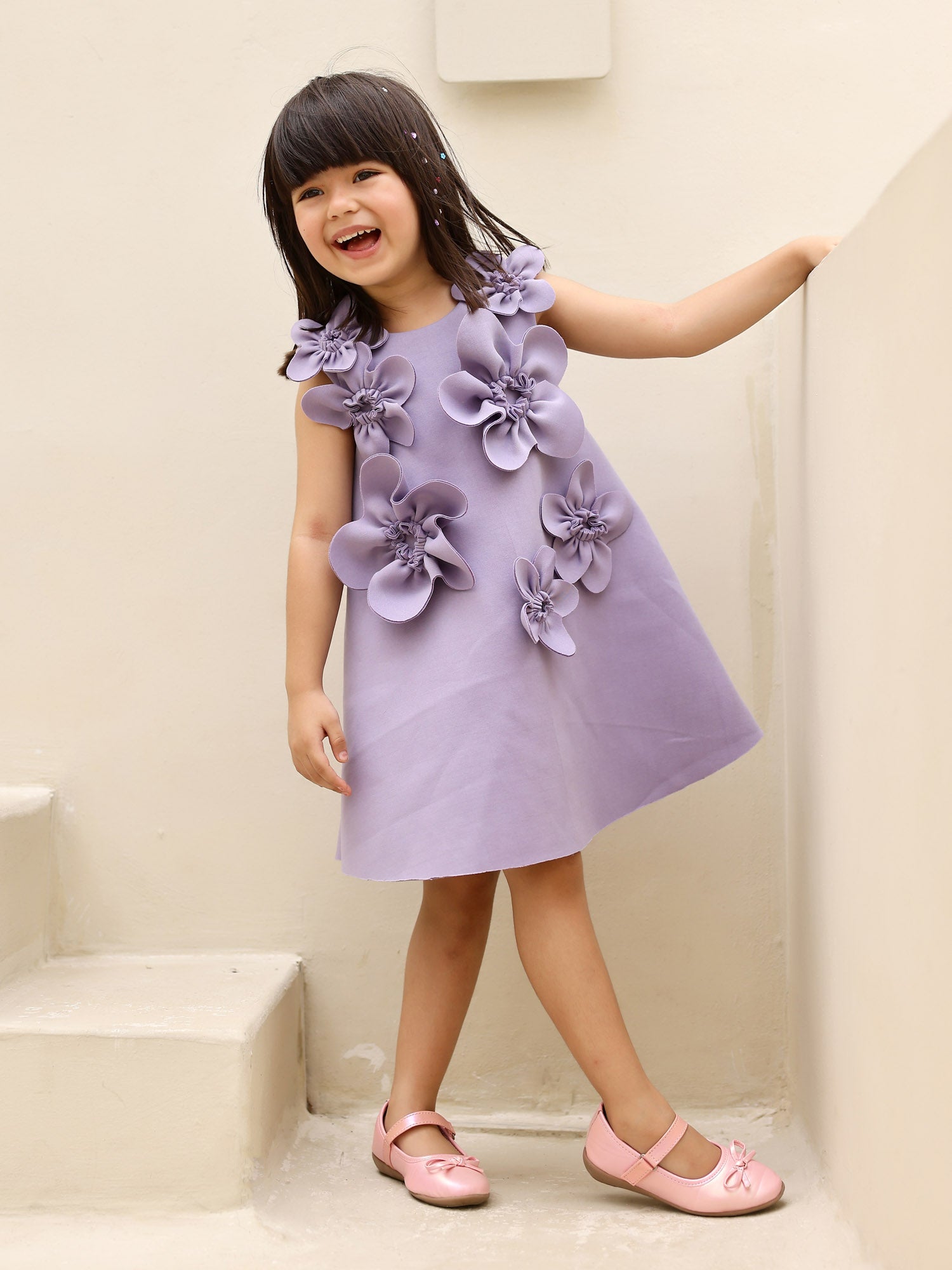 Sale Janya's Closet: Aster A-Line Lavender Neoprene Dress