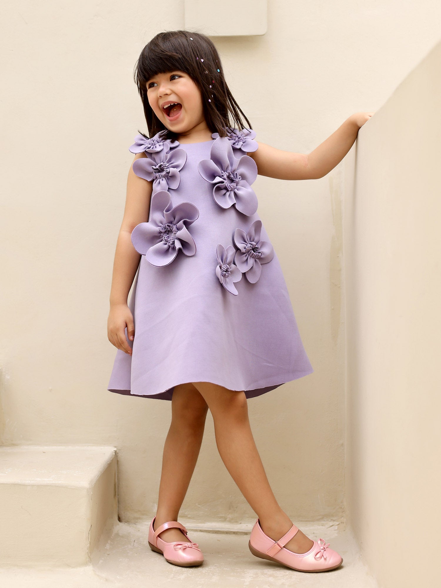 Janya's Closet: Aster A-Line Lavender Neoprene Dress