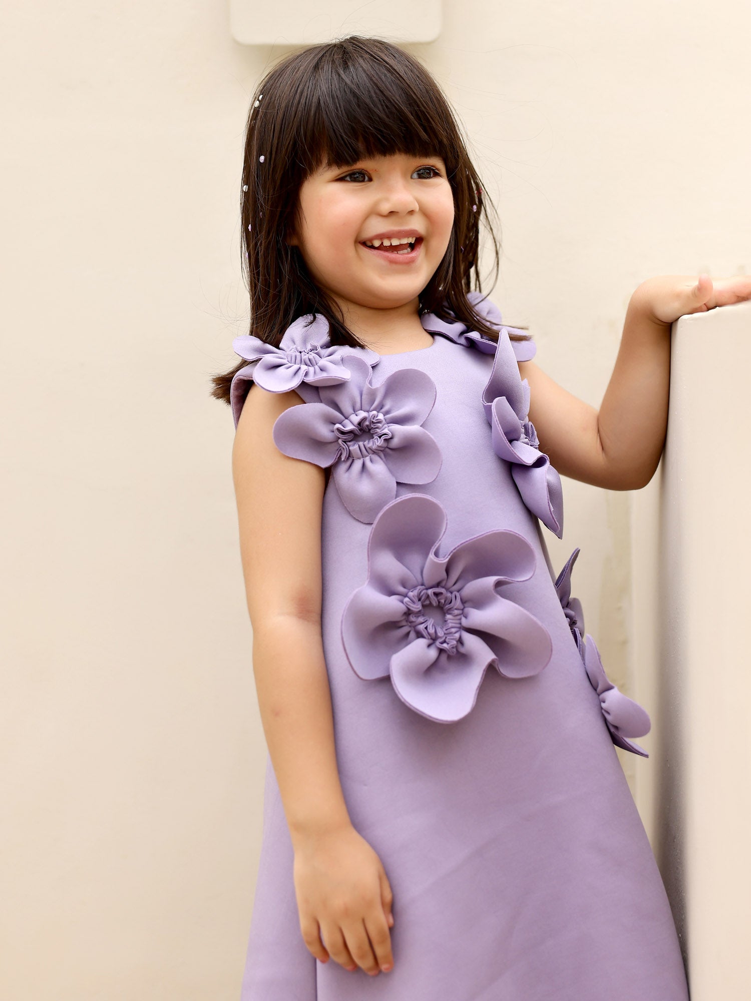 Janya's Closet: Aster A-Line Lavender Neoprene Dress