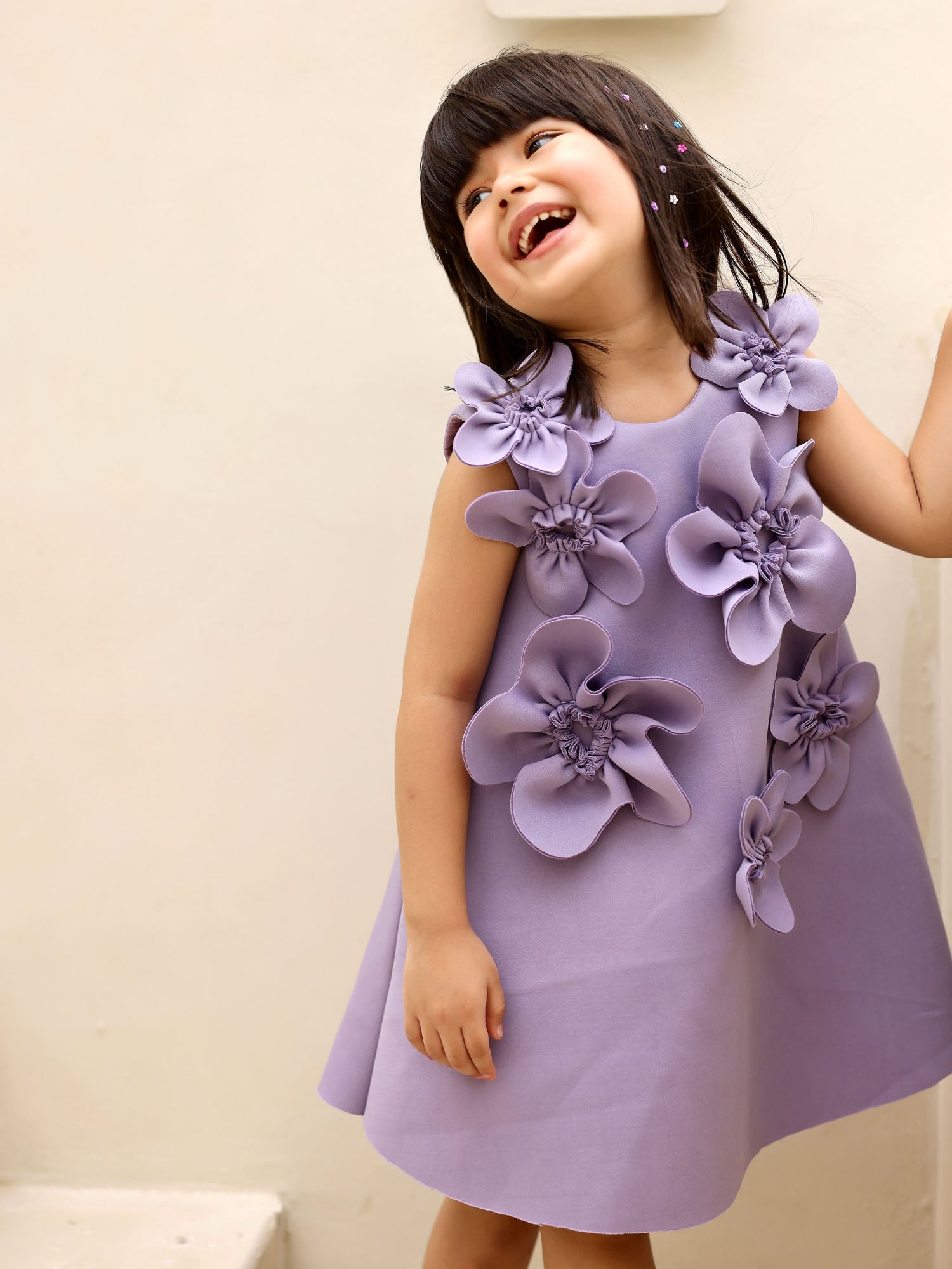 Janya's Closet: Aster A-Line Lavender Neoprene Dress