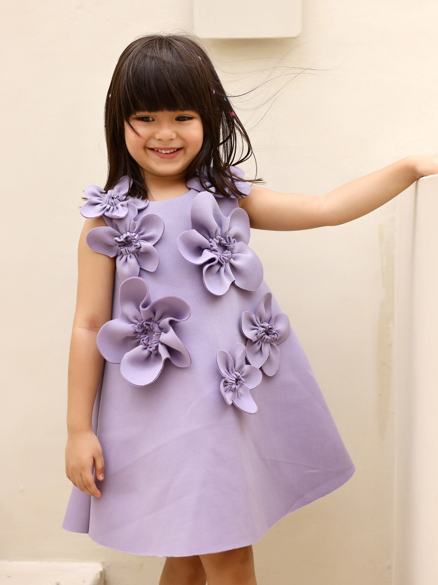 Janya's Closet: Aster A-Line Lavender Neoprene Dress