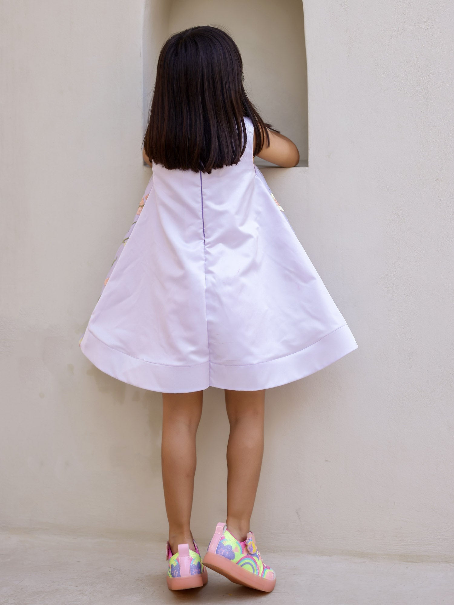 JANYAS CLOSET Blossom Lavender Flower Girl Dress