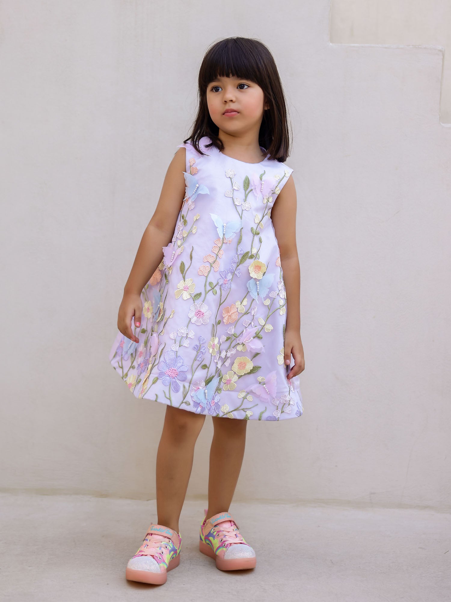 JANYAS CLOSET Blossom Lavender Flower Girl Dress