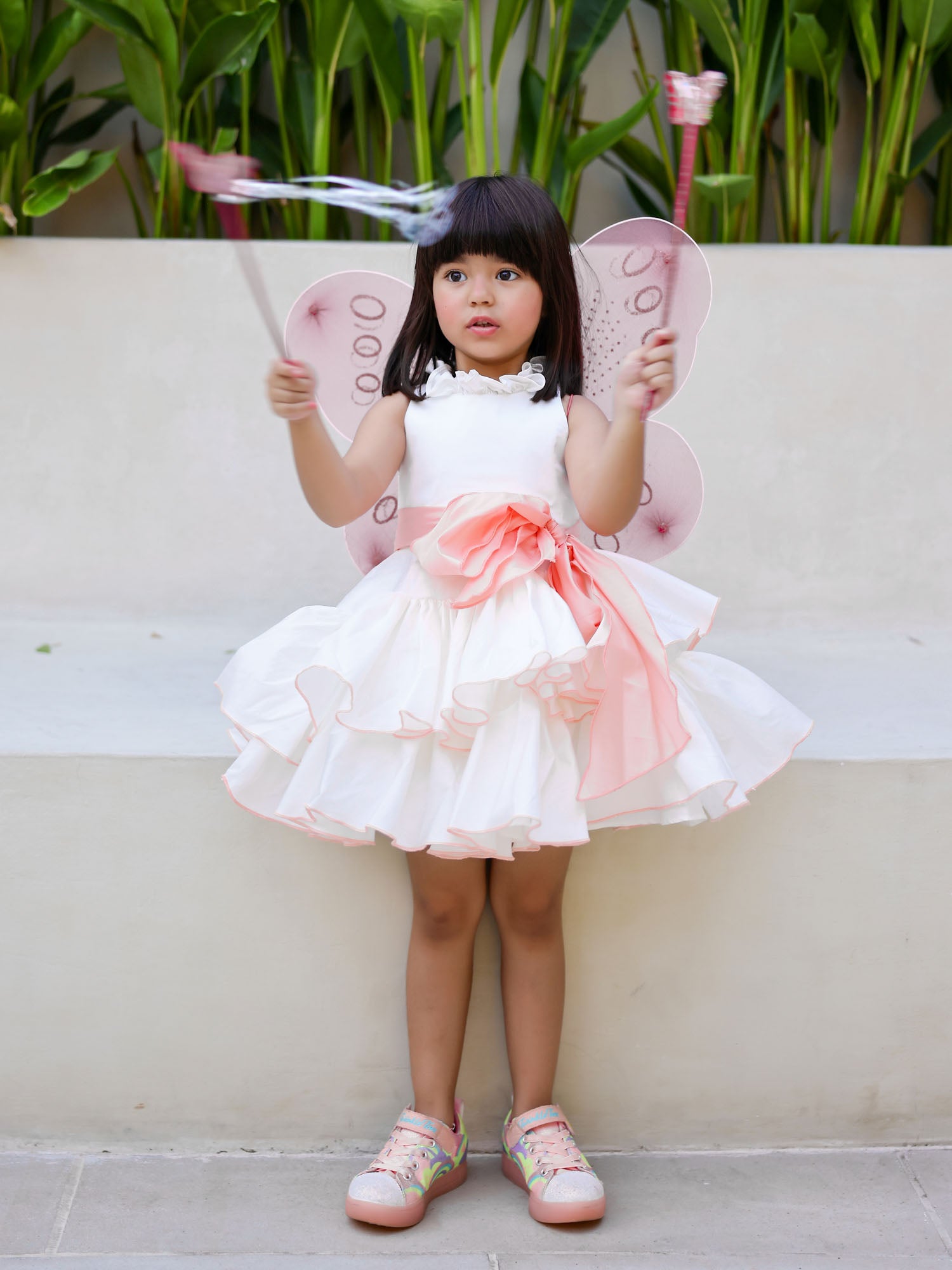 JANYAS CLOSET Princess Peach White Ruffled Dress
