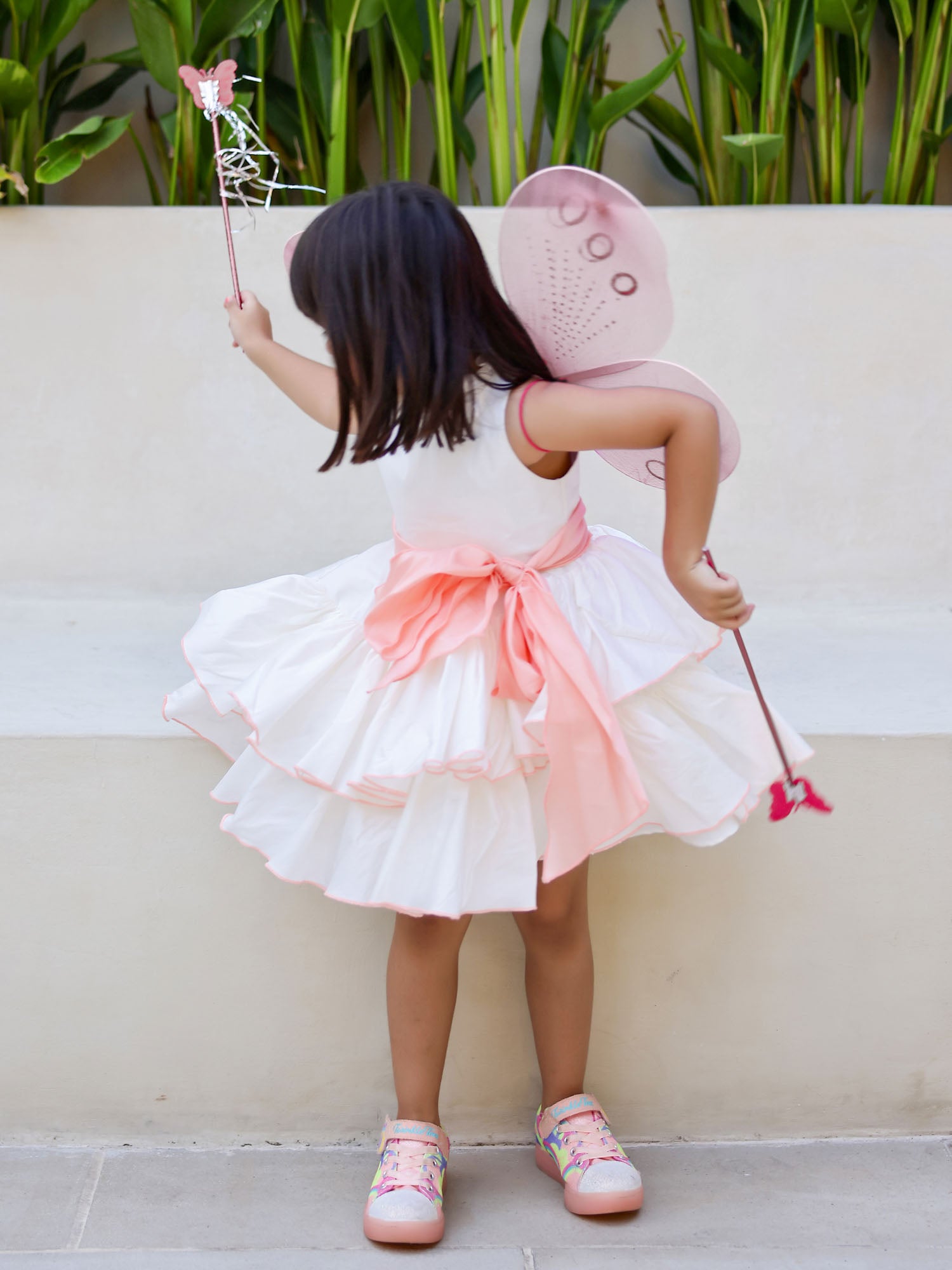 JANYAS CLOSET Princess Peach White Ruffled Dress
