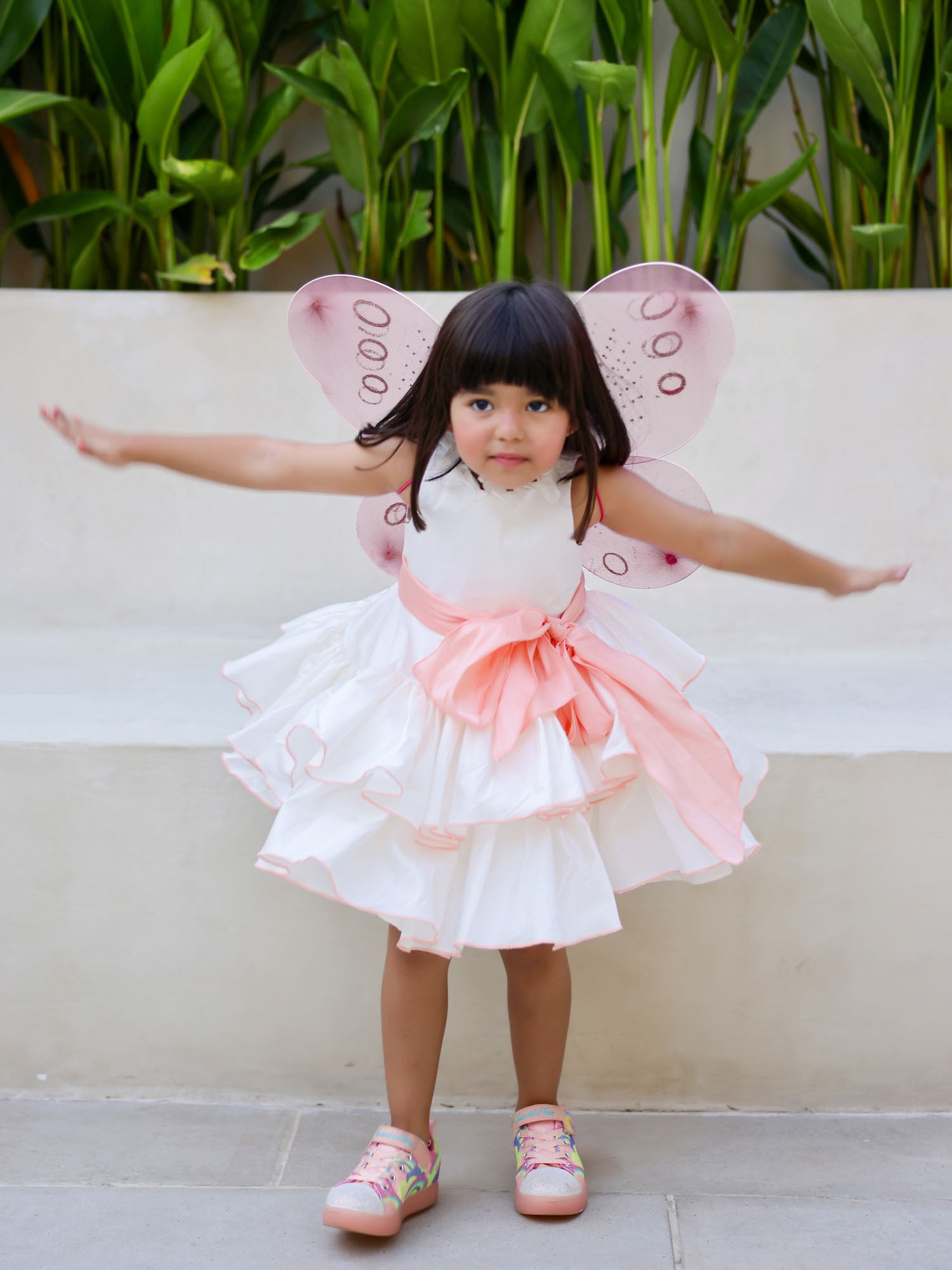 JANYAS CLOSET Princess Peach White Ruffled Dress