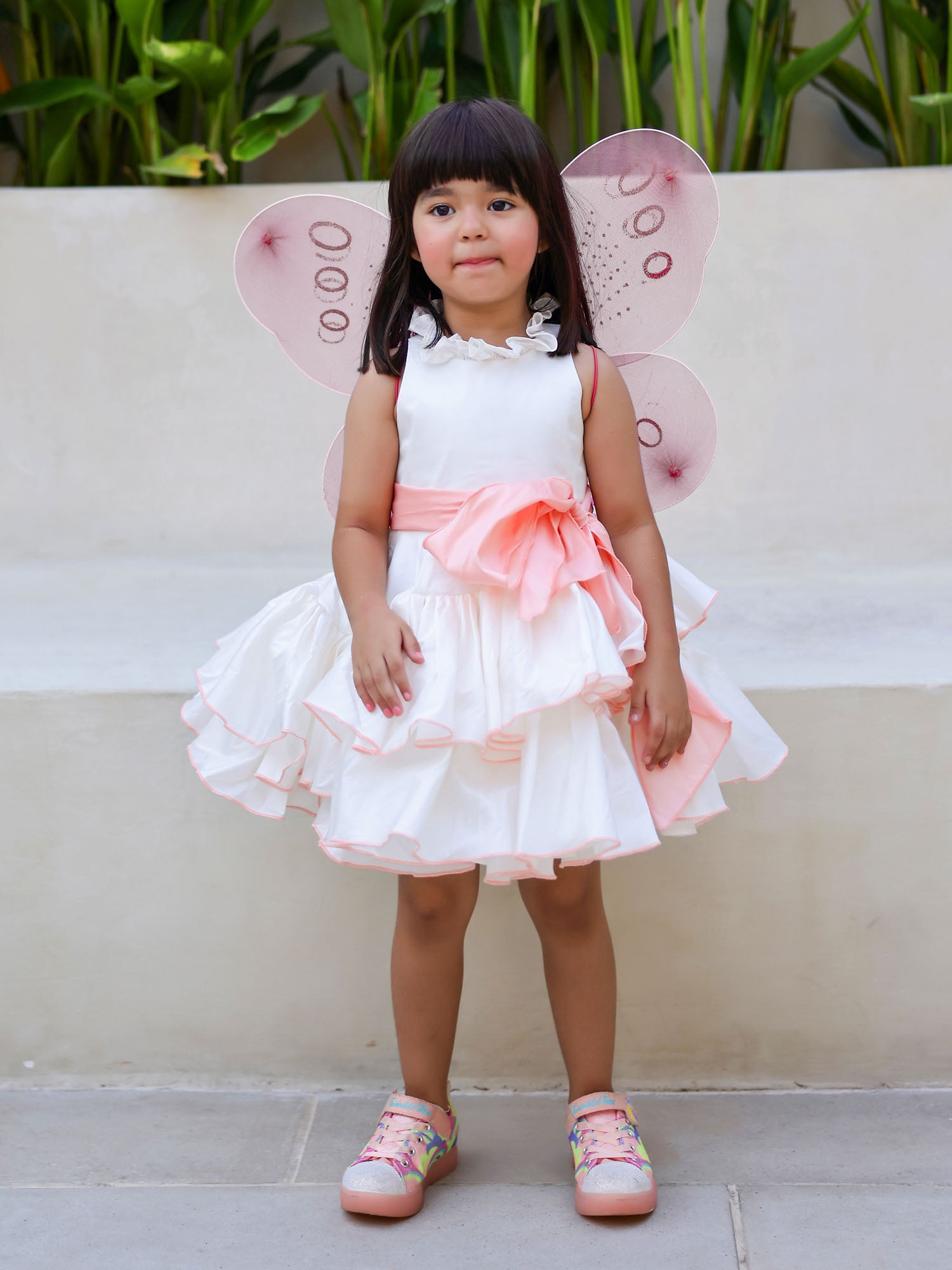 JANYAS CLOSET Princess Peach White Ruffled Dress