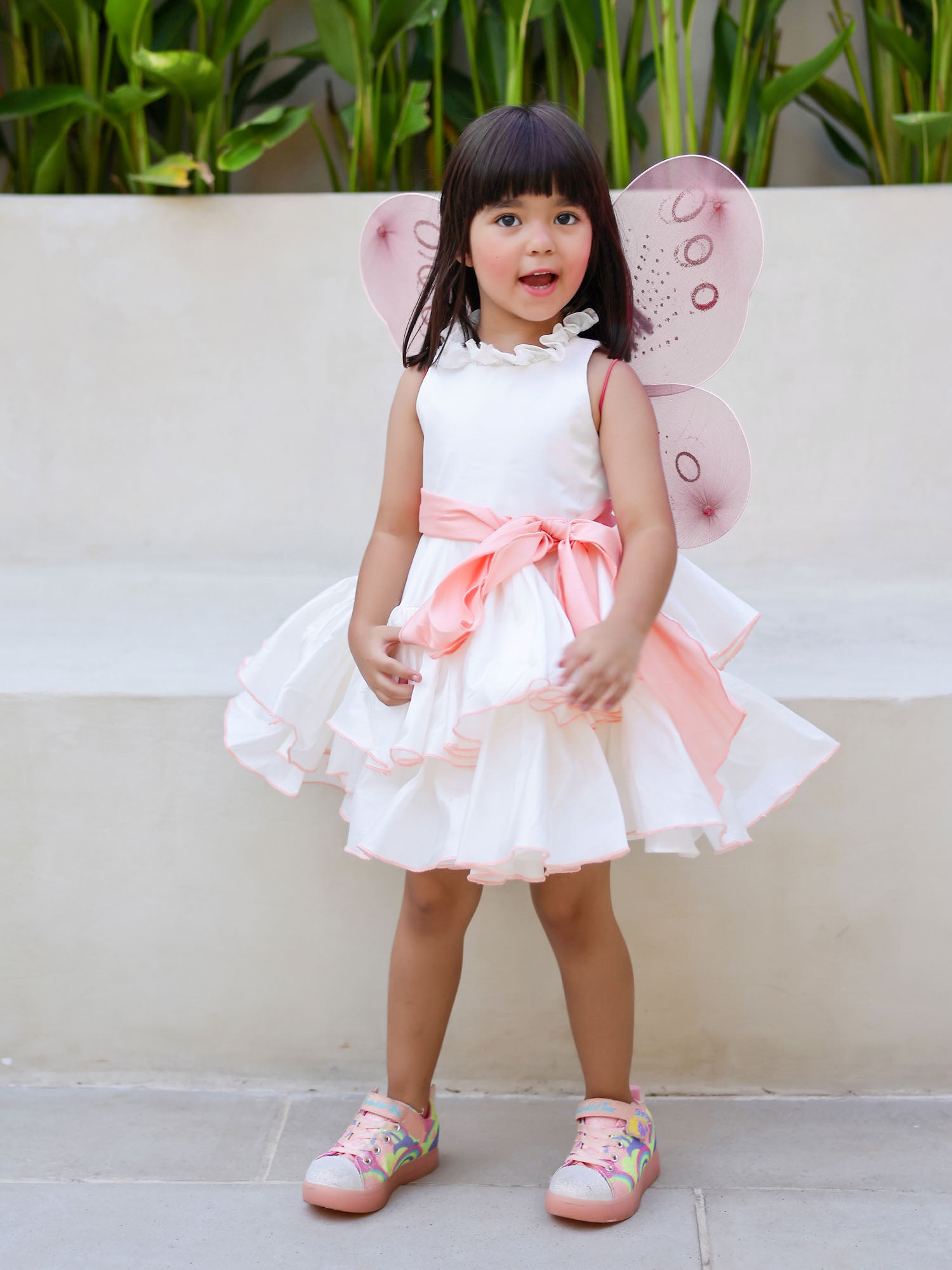 JANYAS CLOSET Princess Peach White Ruffled Dress
