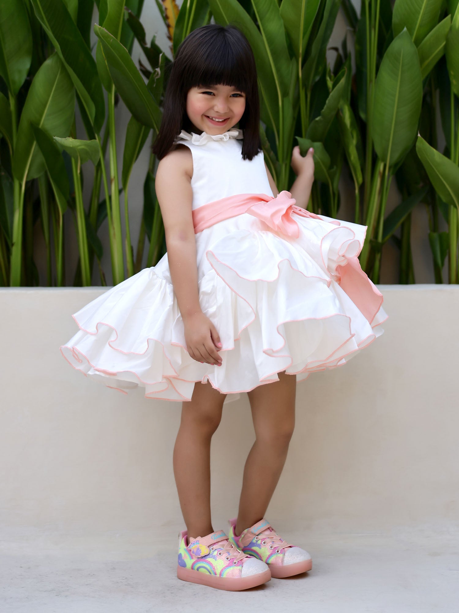 JANYAS CLOSET Princess Peach White Ruffled Dress