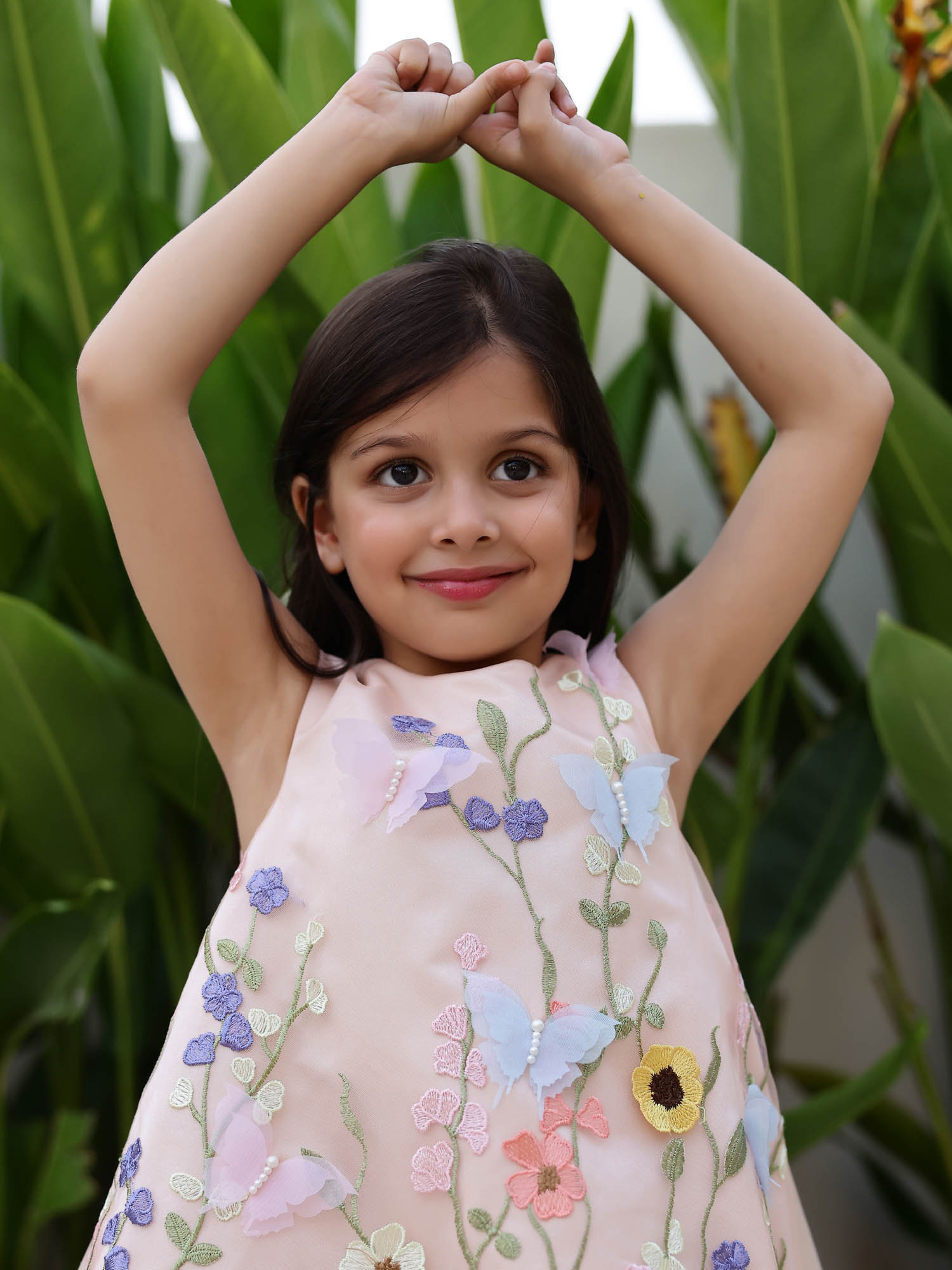JANYAS CLOSET Blossom Peach Flower Girl Dress