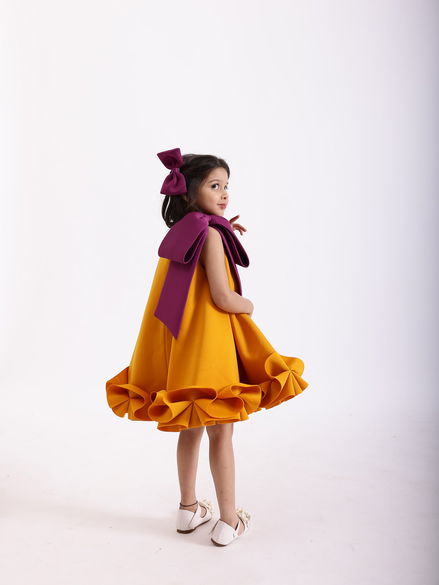 JANYAS CLOSET Mustard Yellow Ella Dress *