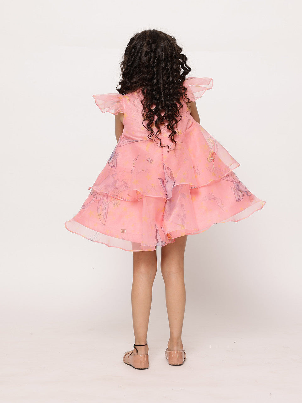 Sample JANYAS CLOSET Mauve Pink Unicorn Angela Bow Dress