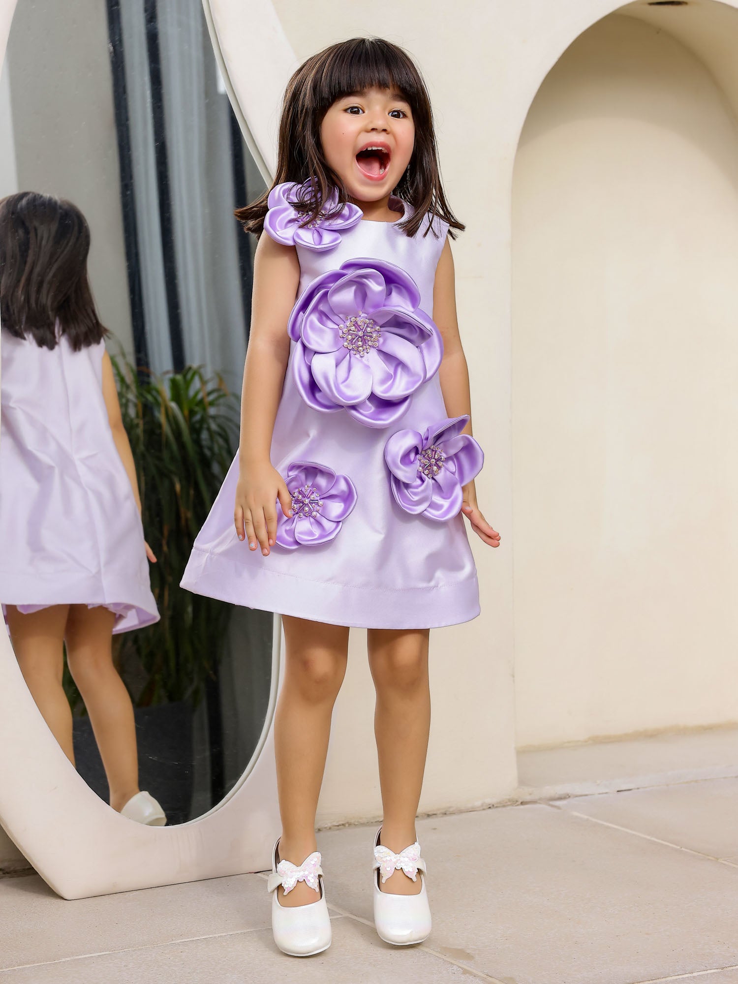 JANYAS CLOSET: Enchanted Lavender Flower Dress
