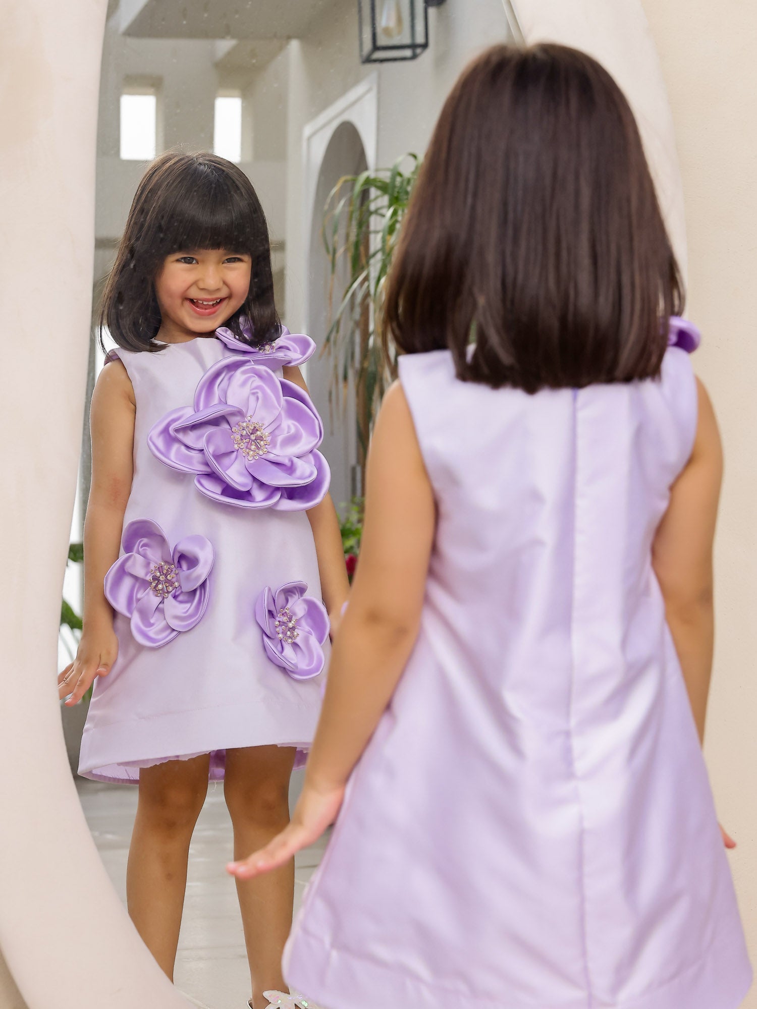 JANYAS CLOSET: Enchanted Lavender Flower Dress