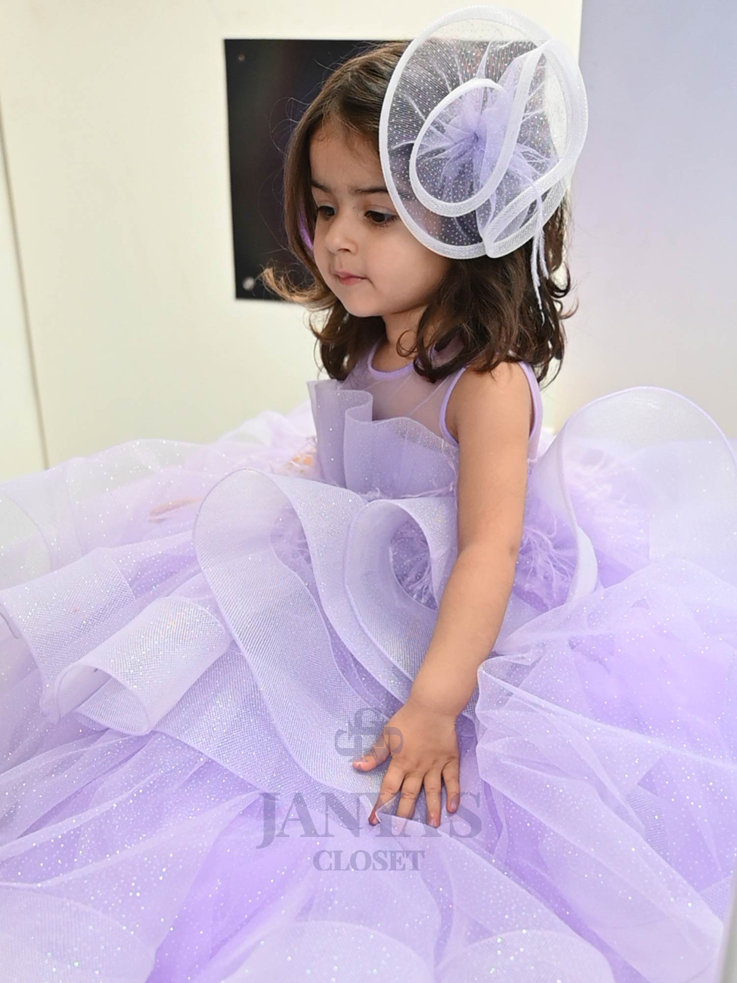 Dazzling Dream Lialac Gown With Hair Pin