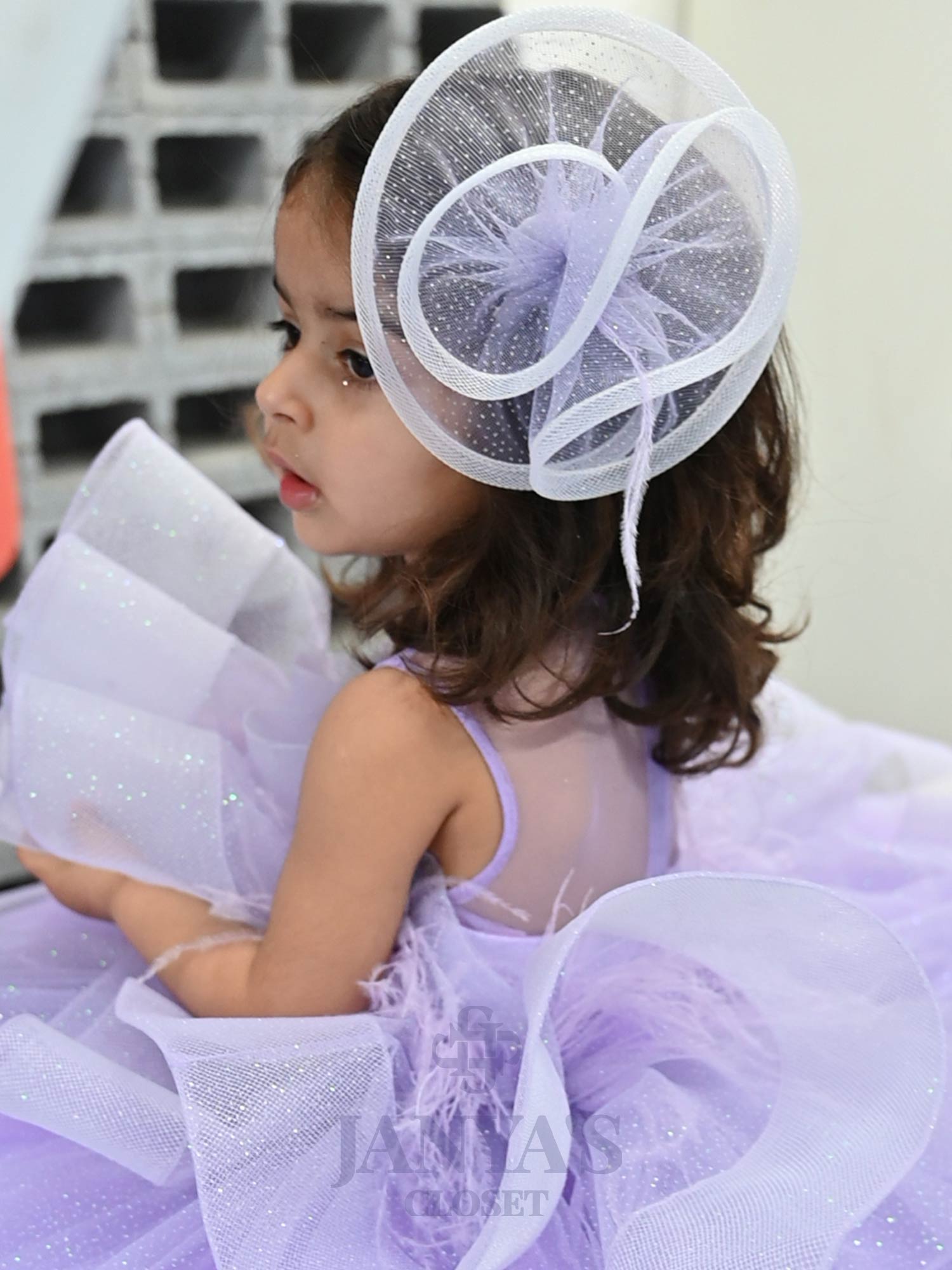 Dazzling Dream Lialac Gown With Hair Pin