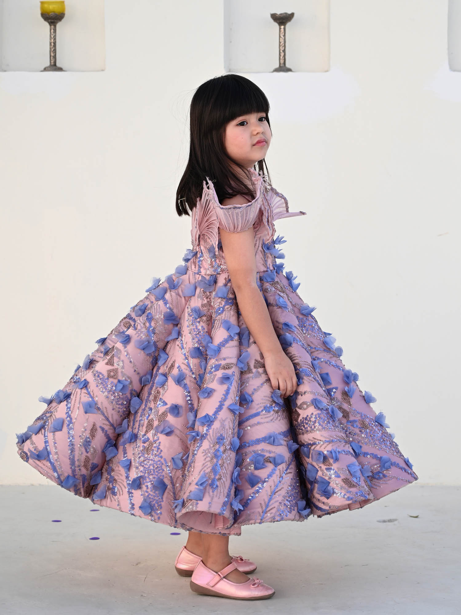 JANYAS CLOSET The Aisha Princess Mauve Couture Gown