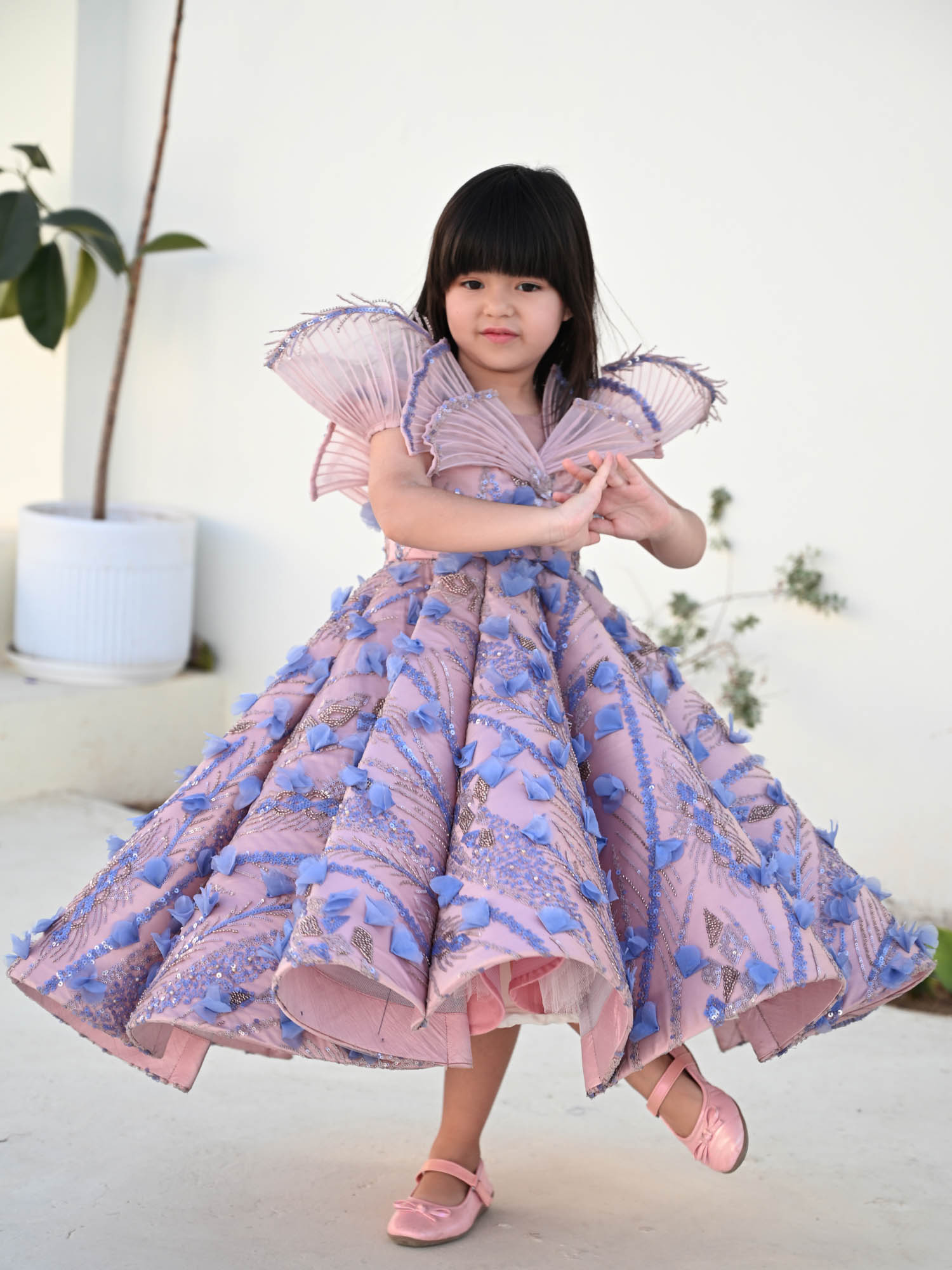 JANYAS CLOSET The Aisha Princess Mauve Couture Gown