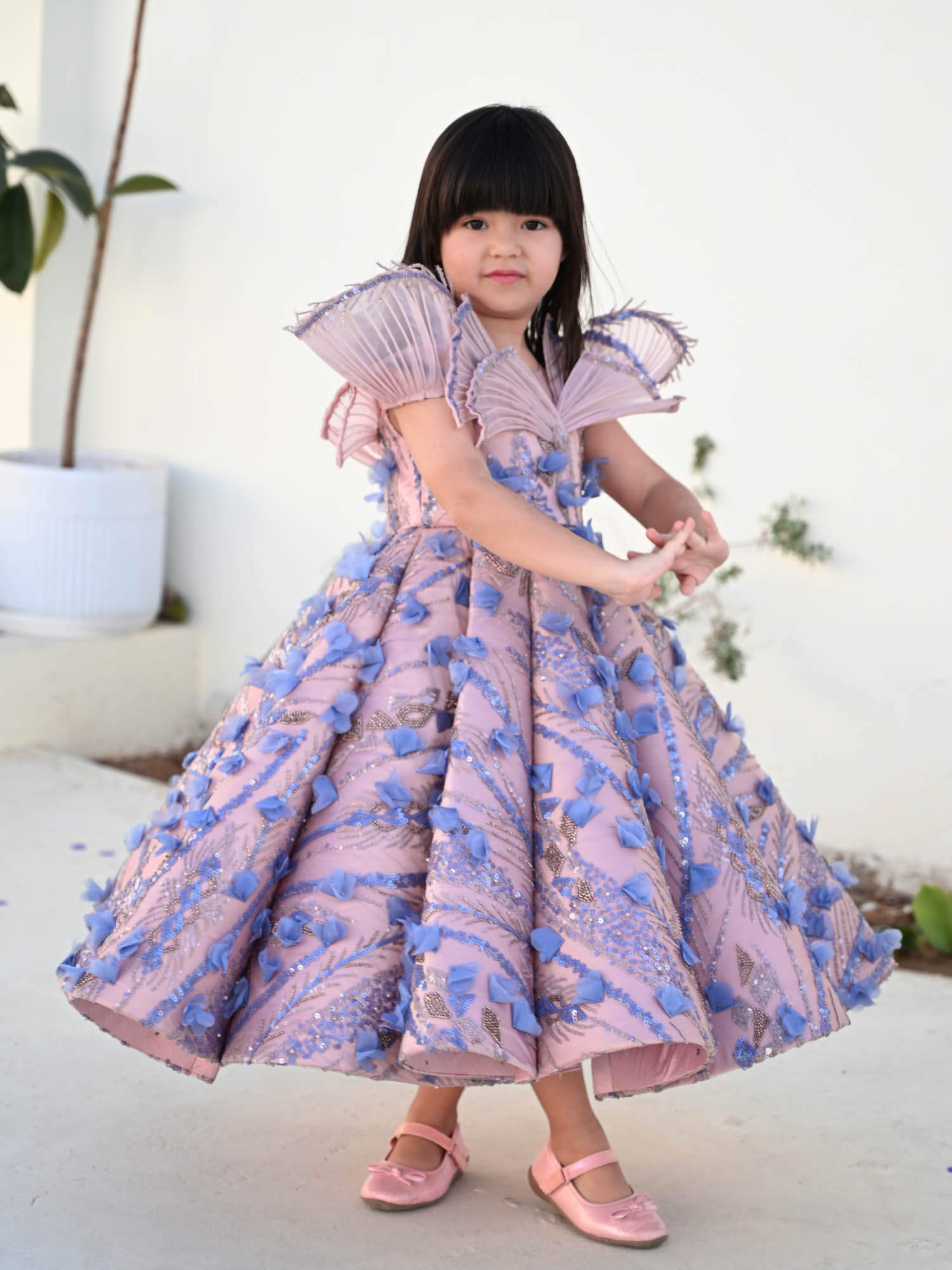 JANYAS CLOSET The Aisha Princess Mauve Couture Gown