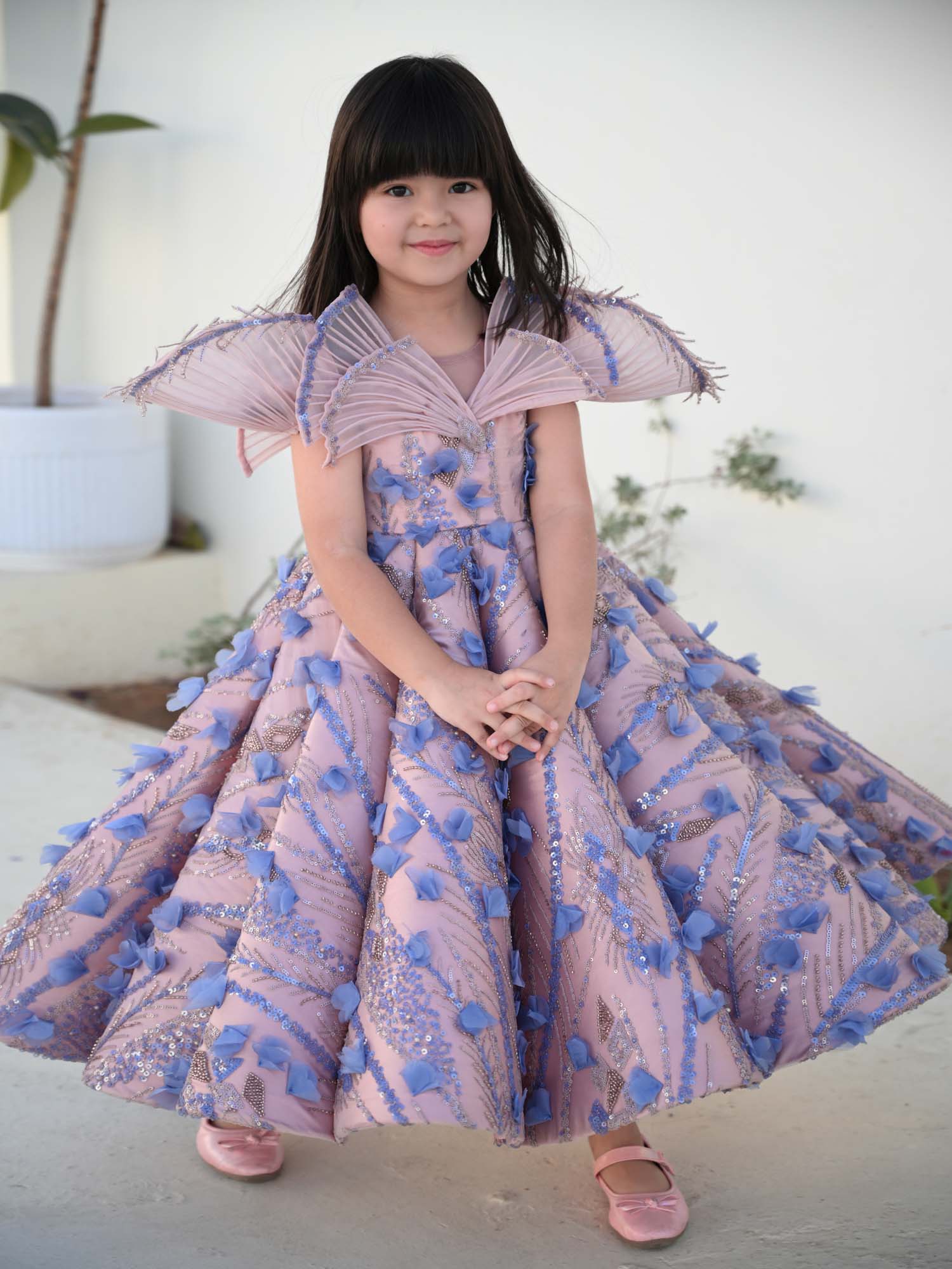 JANYAS CLOSET The Aisha Princess Mauve Couture Gown