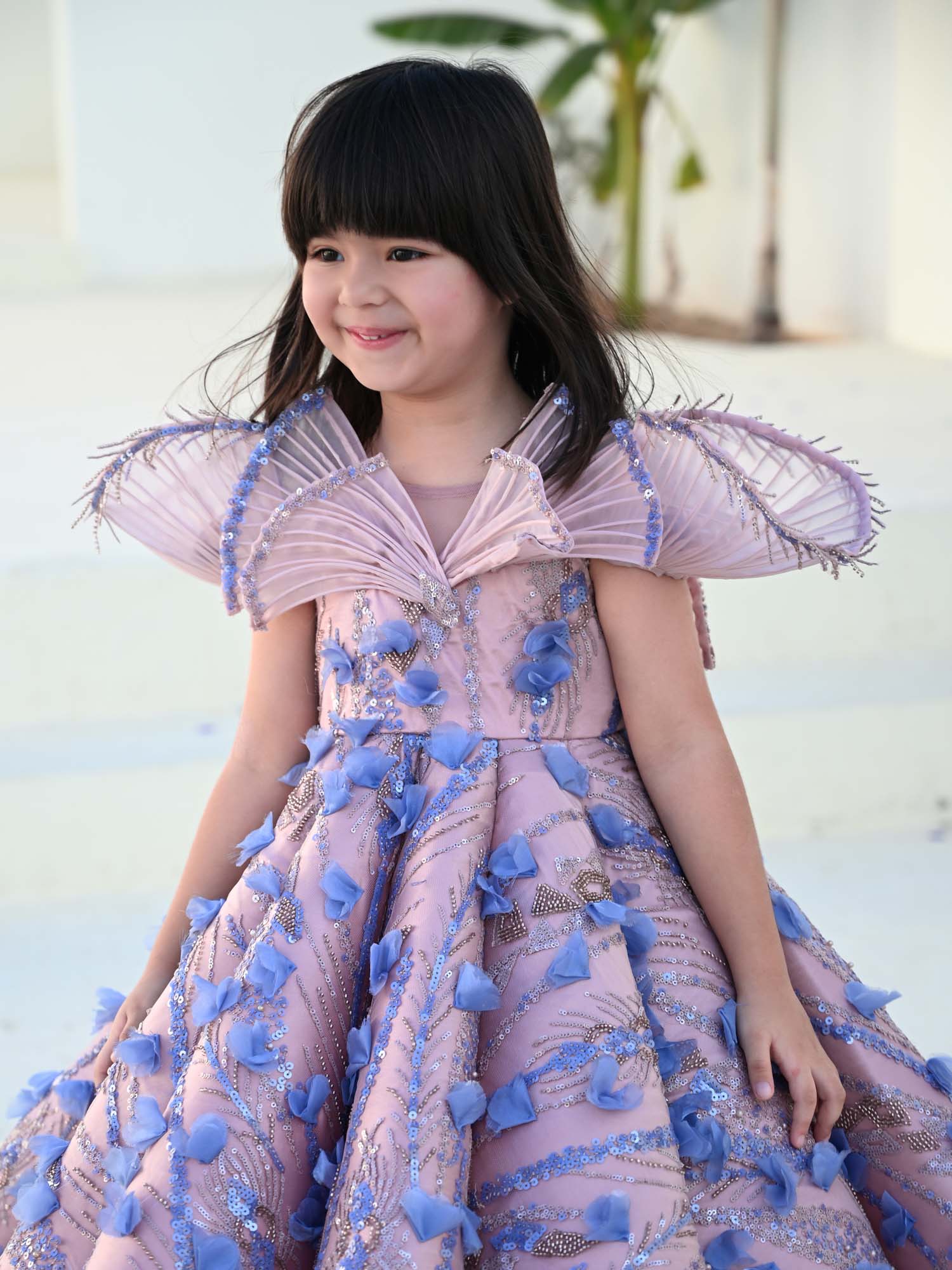 JANYAS CLOSET The Aisha Princess Mauve Couture Gown