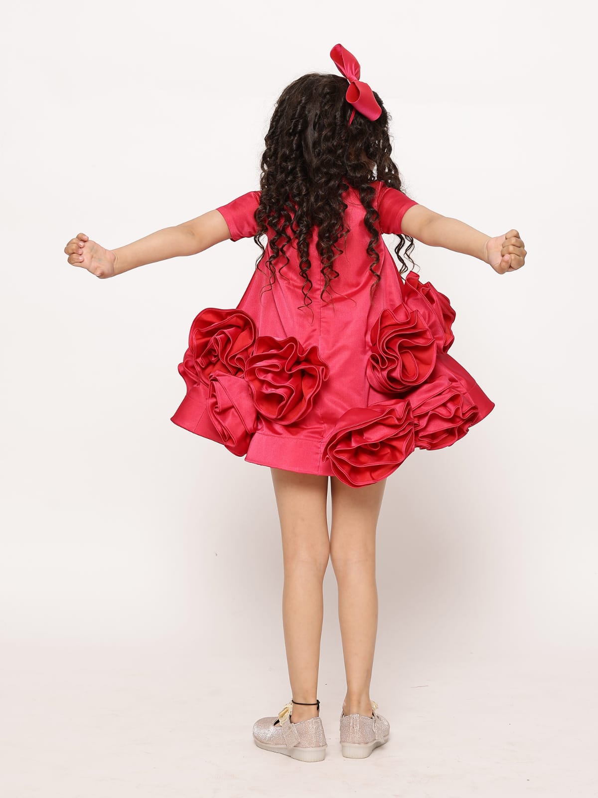 SAMPLE JANYAS CLOSET Blooming Fuchsia Pink Fantasy Dress
