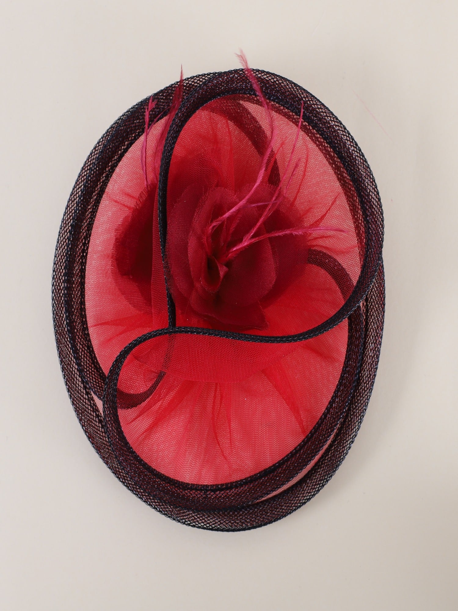 Red-Maroon Twisted Hair Clip