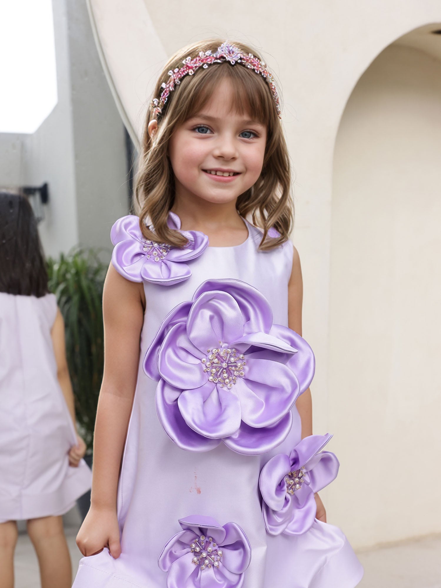 JANYAS CLOSET: Enchanted Lavender Flower Dress