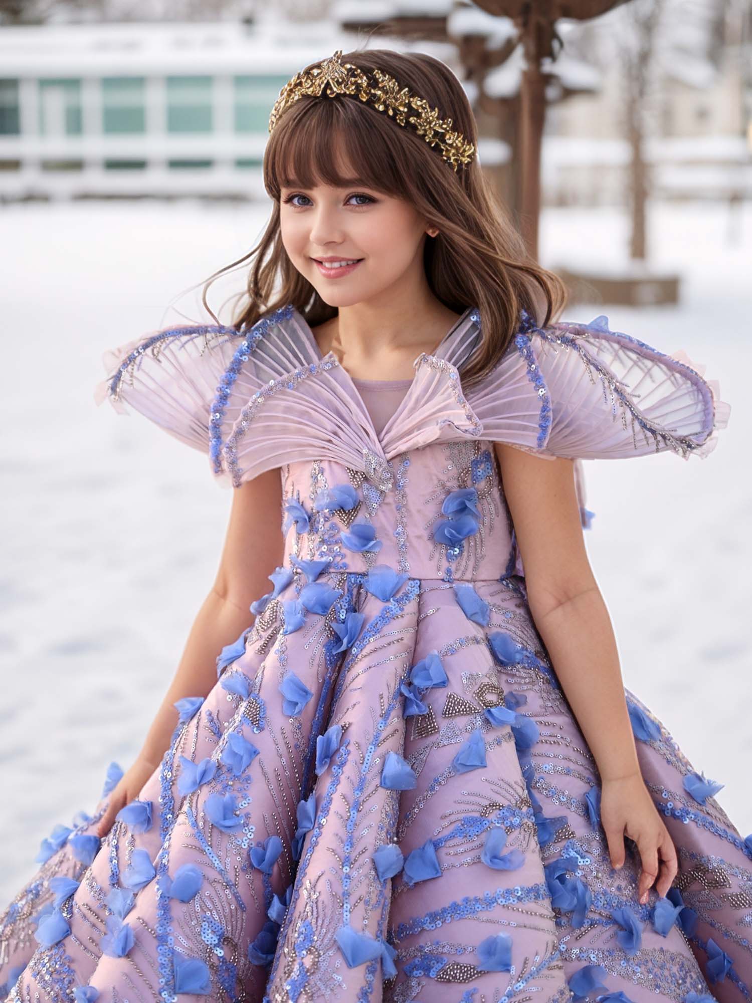 JANYAS CLOSET The Aisha Princess Mauve Couture Gown