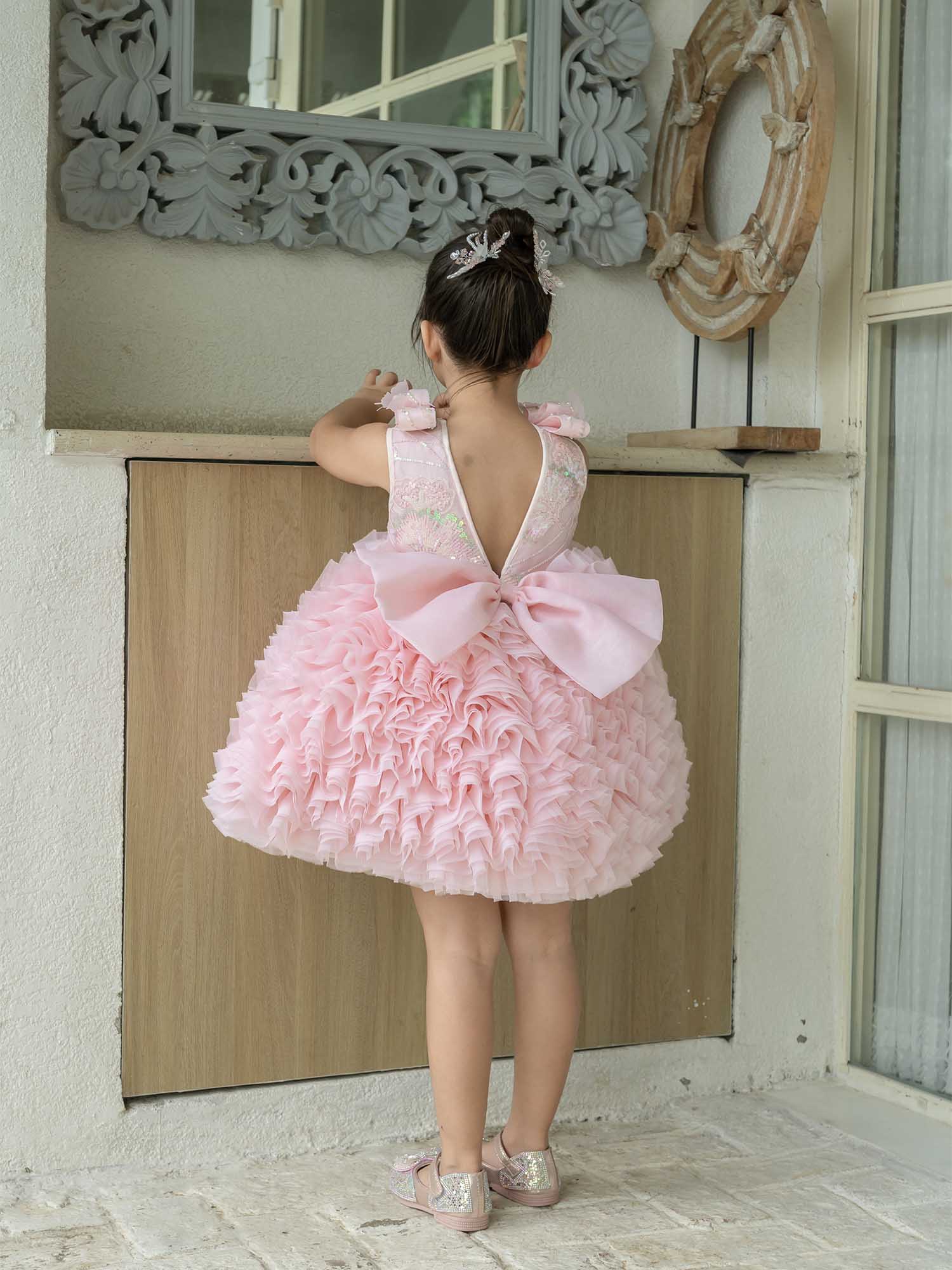 Sale JANYAS CLOSET Pink Magic Ruffle Barbie Dress