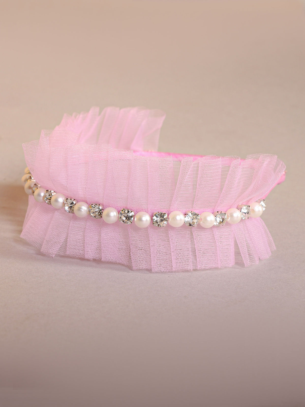 Elegant Pink Chic Beads Headband display picture 3