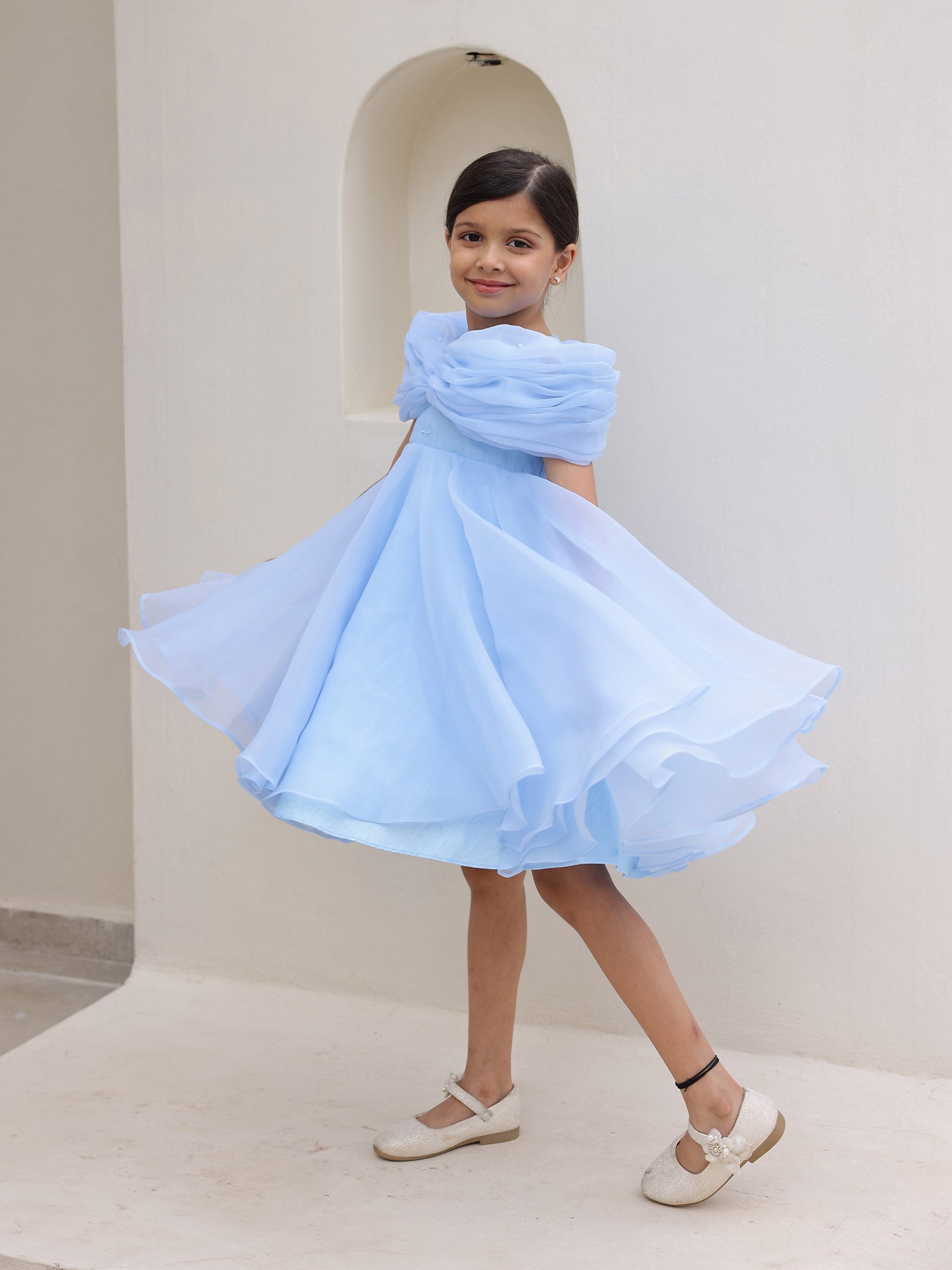 JANYAS CLOSET Elysian Blue 3in One Dress