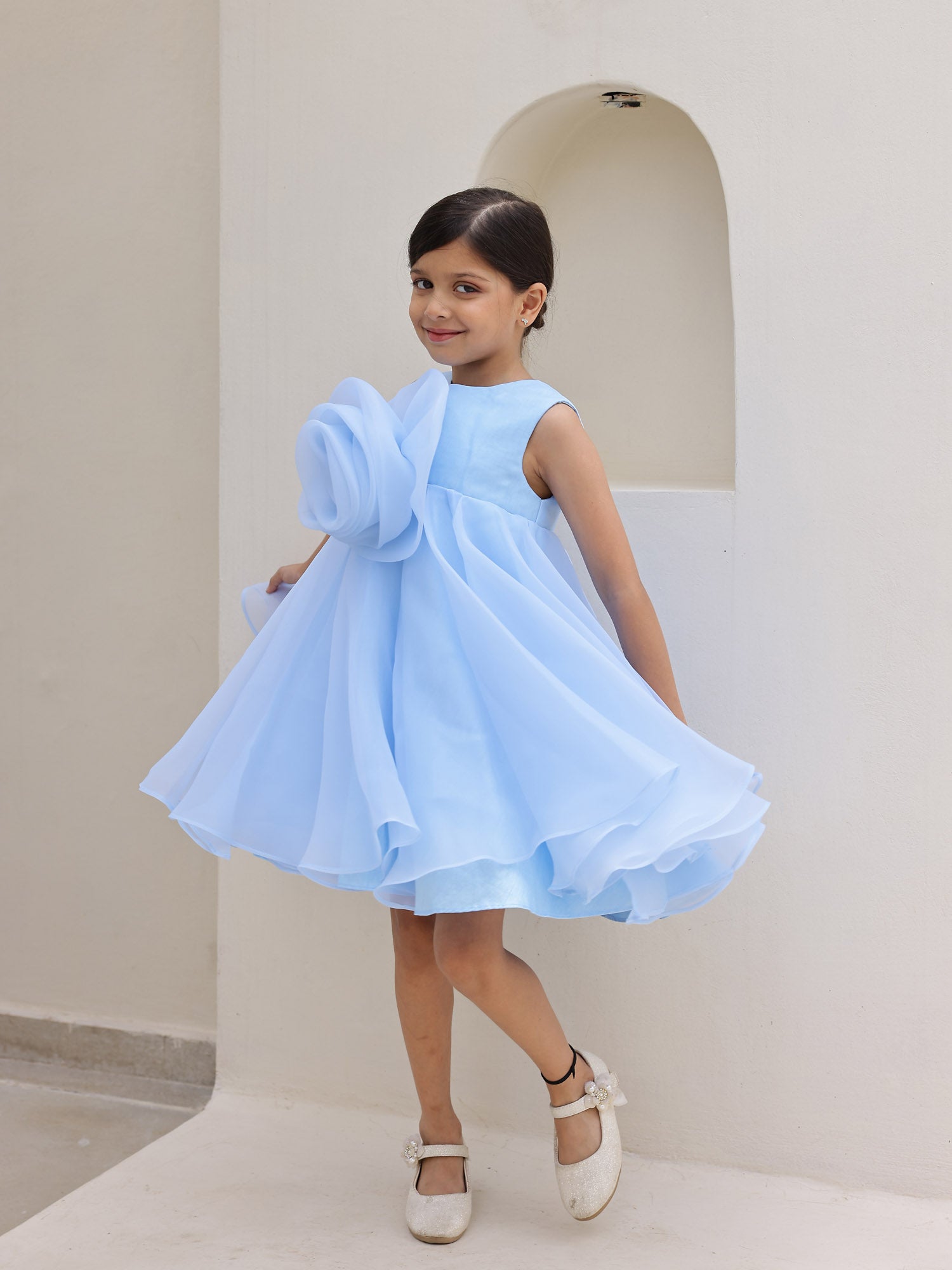 JANYAS CLOSET Elysian Blue 3in One Dress