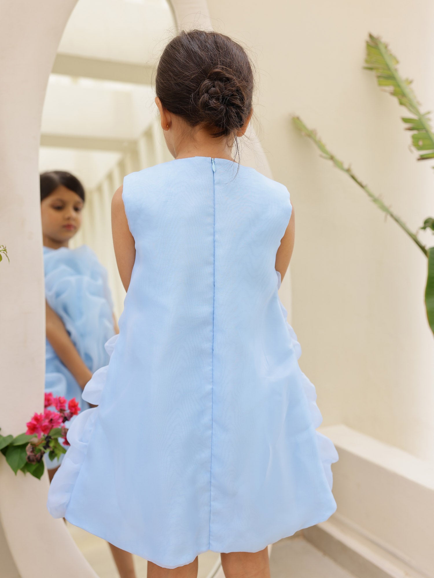 JANYAS CLOSET Princess Diana's blue tucked dress