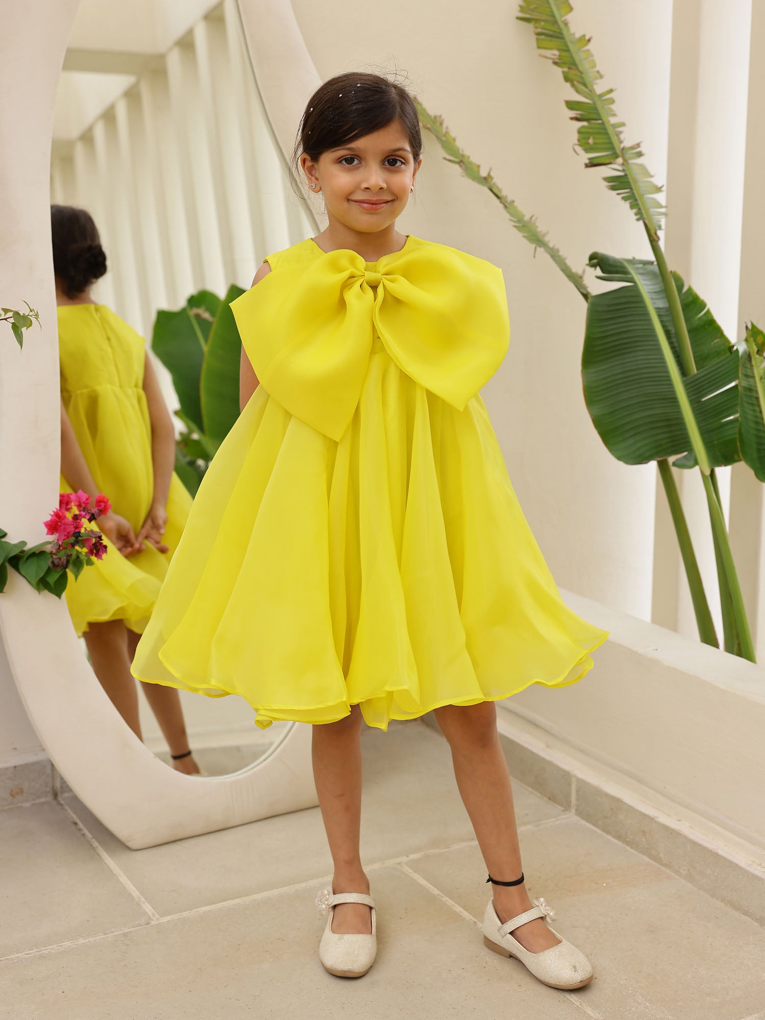 JANYAS CLOSET Yellow Elysian 3in One Dress