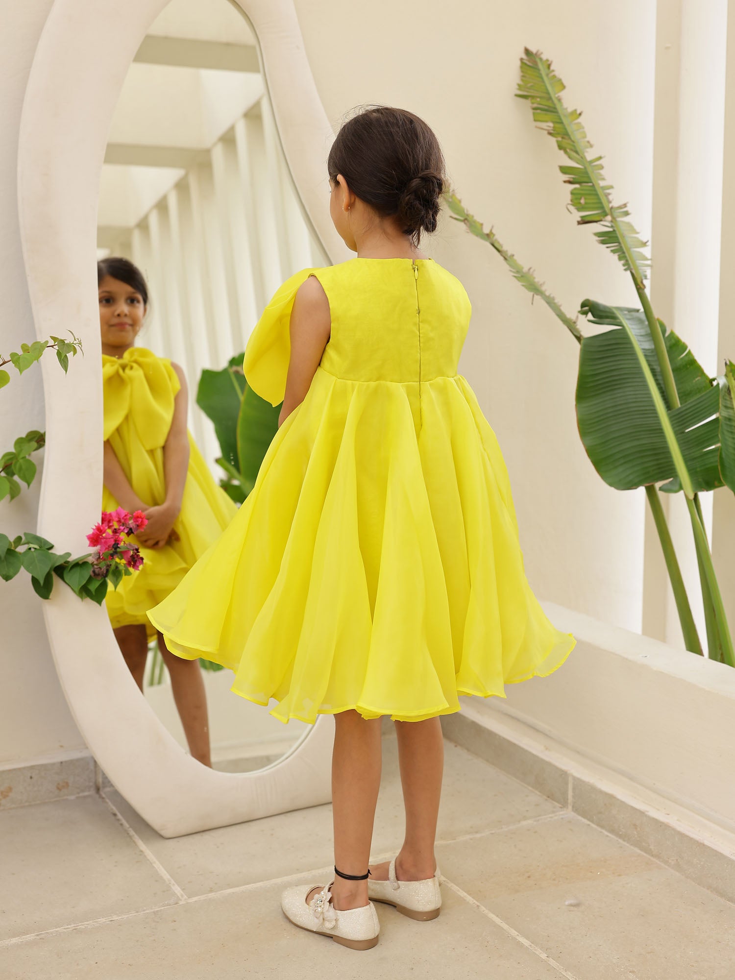 JANYAS CLOSET Yellow Elysian 3in One Dress