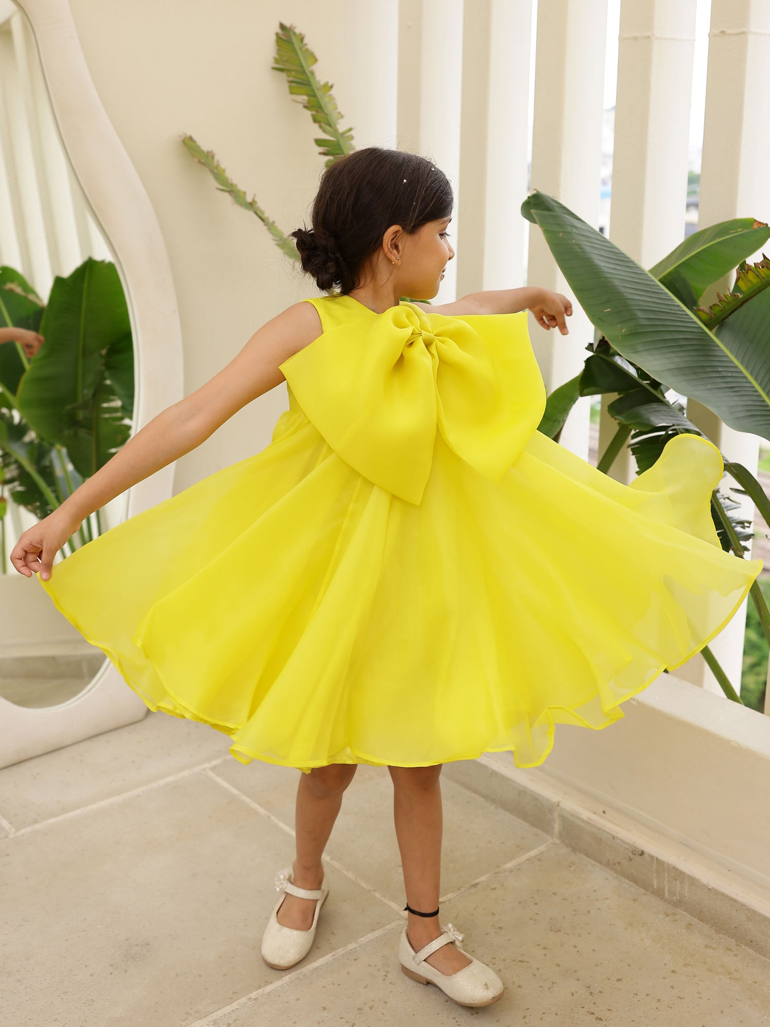 JANYAS CLOSET Yellow Elysian 3in One Dress