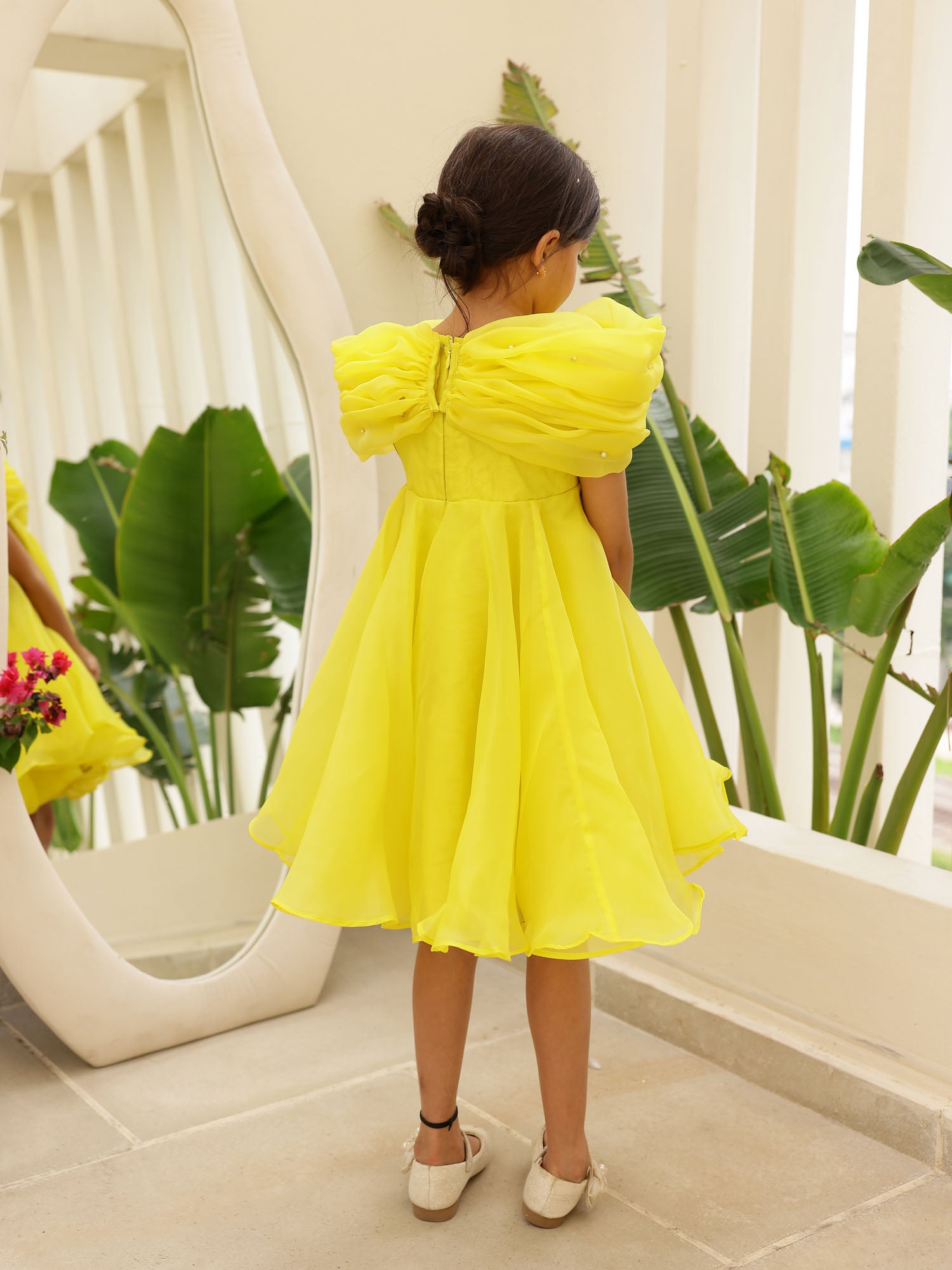 JANYAS CLOSET Yellow Elysian 3in One Dress