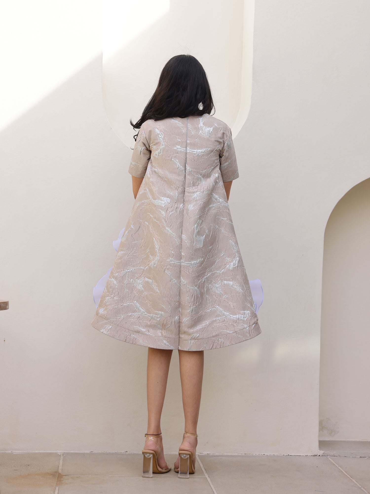 JANYAS CLOSET Raya Pearl Bloom Party Dress